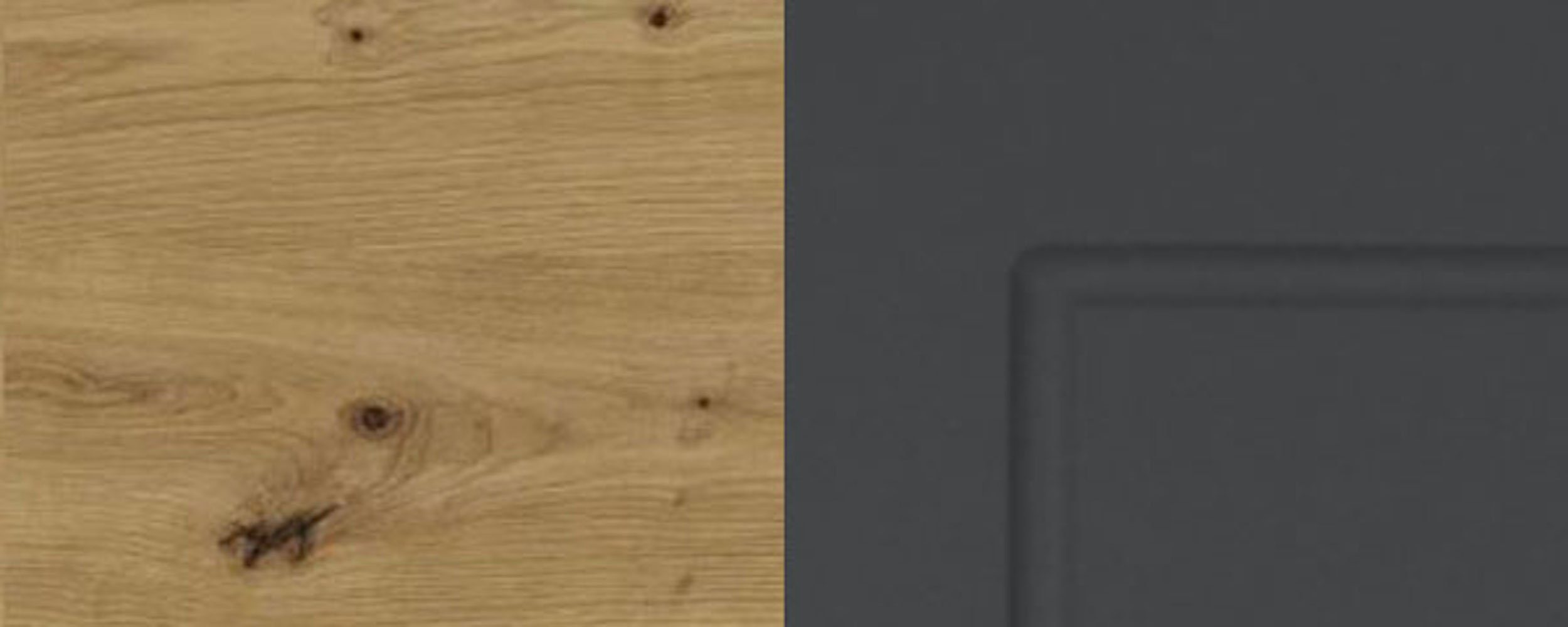 Korpusfarbe 60cm 1 Schublade wählbar matt graphit Feldmann-Wohnen & Front- Unterschrank (Vollauszug) (Kvantum) Kvantum