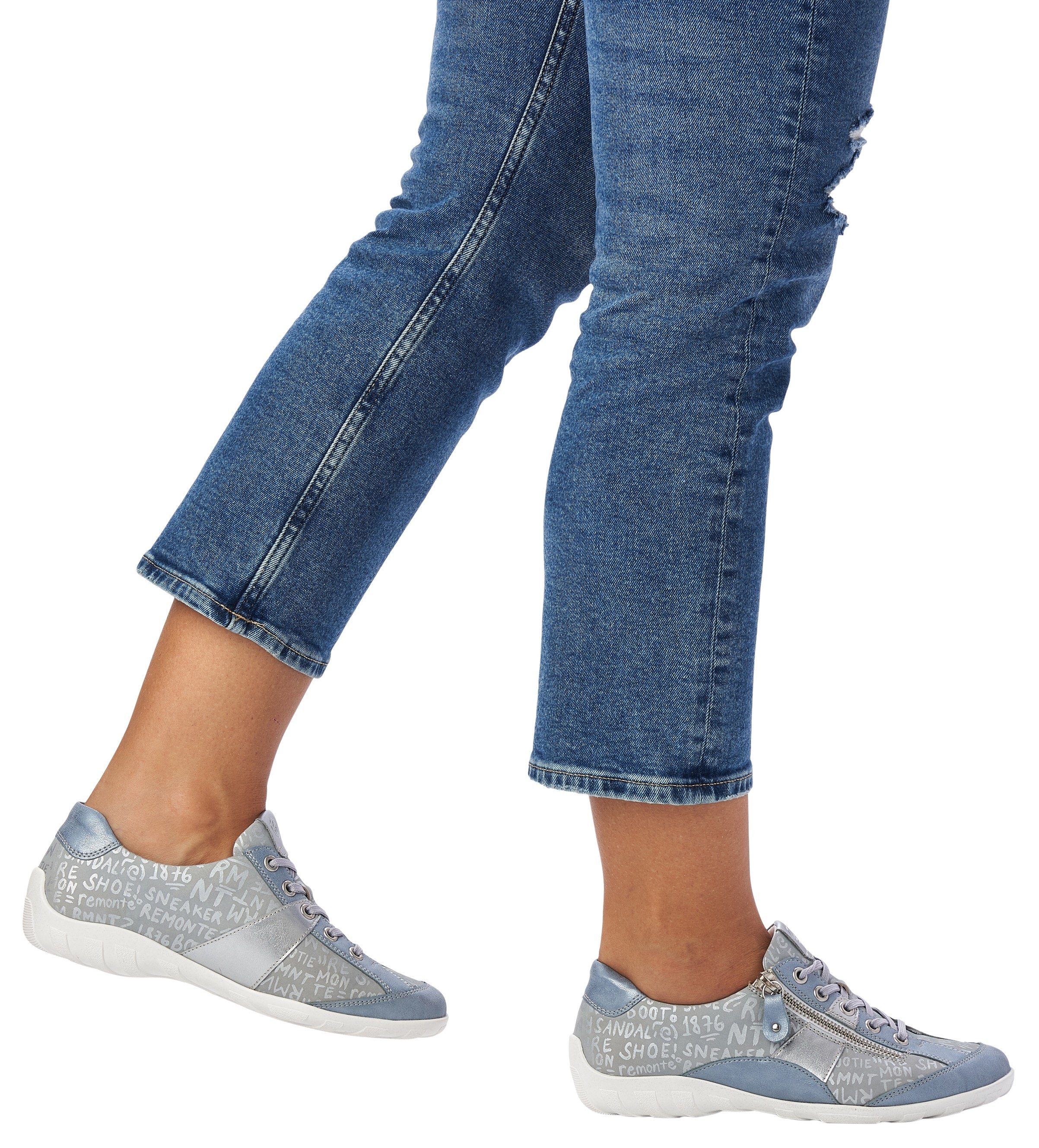 Remonte Schnürschuh mit feinem Metallic-Schimmer, Freizeitschuh, günstig online kaufen