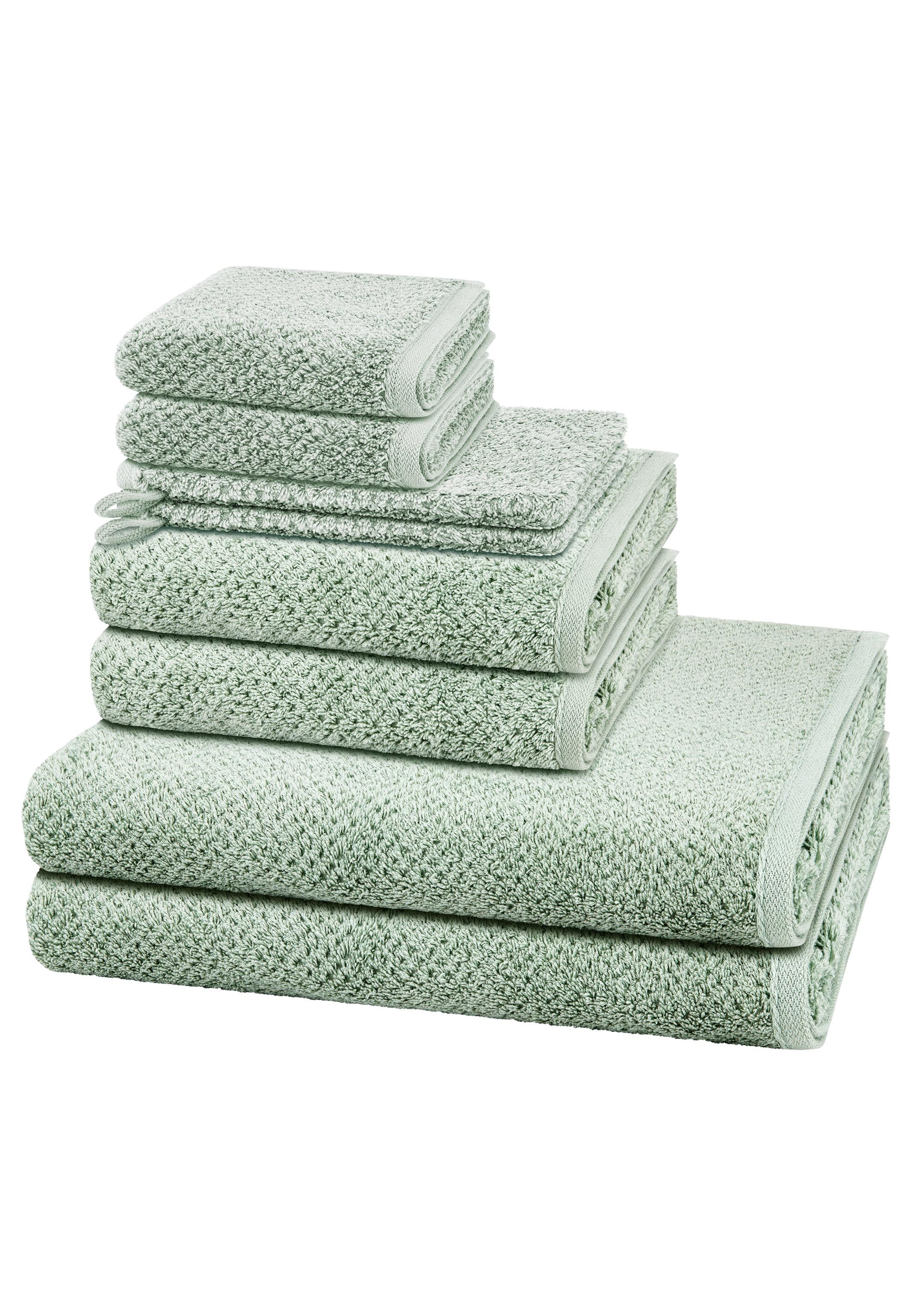 Cawö Handtuch Set Pure, Walkfrottee (Spar-Set, günstig online kaufen