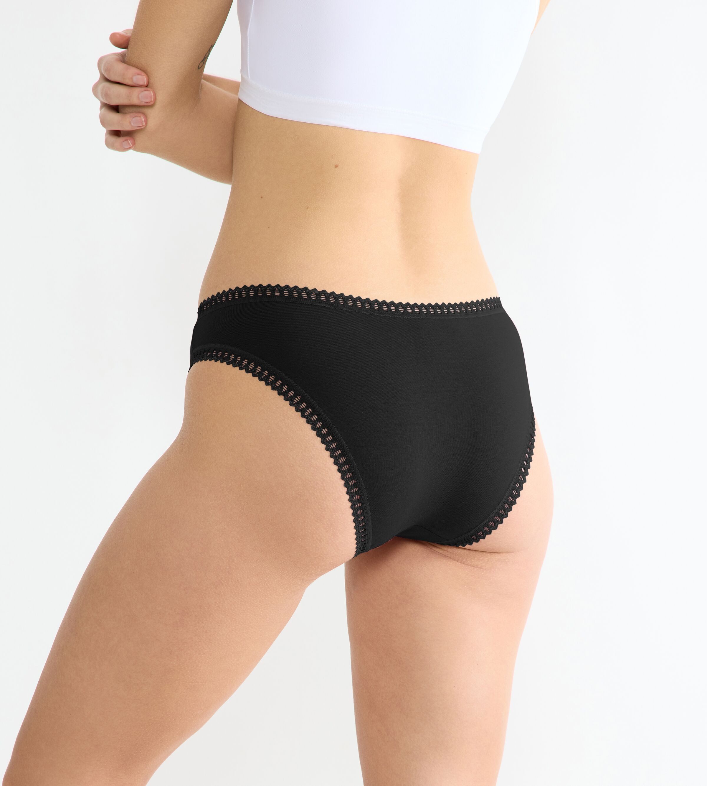 sloggi Minislip GO Crush (3er Pack) dehnbare Spitzendetails, Cotton-Mix