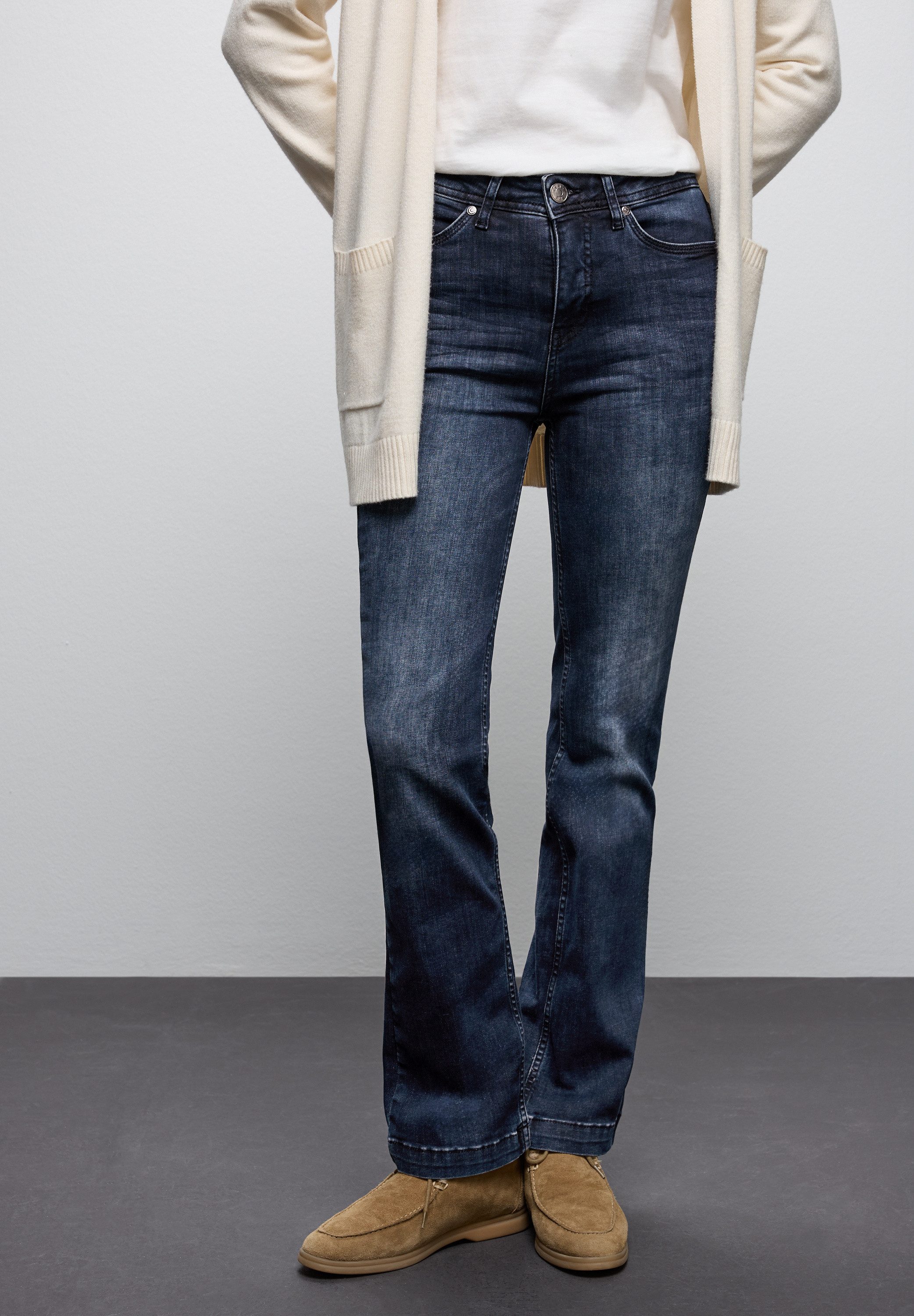 STREET ONE Slim-fit-Jeans QR Style Bootcut günstig online kaufen