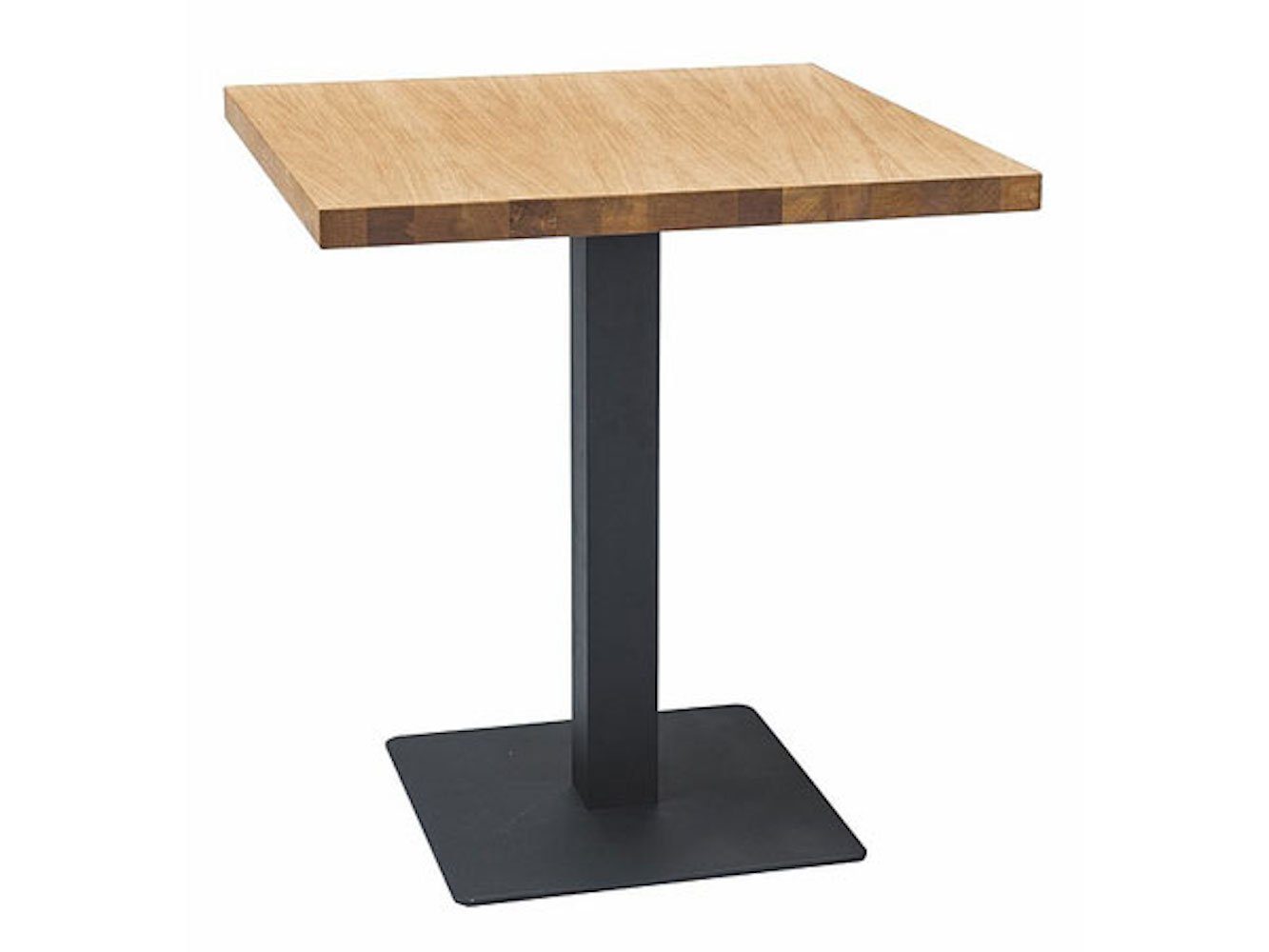 Feldmann-Wohnen Esstisch Puro (1-St), 60x60x76cm Eiche schwarz