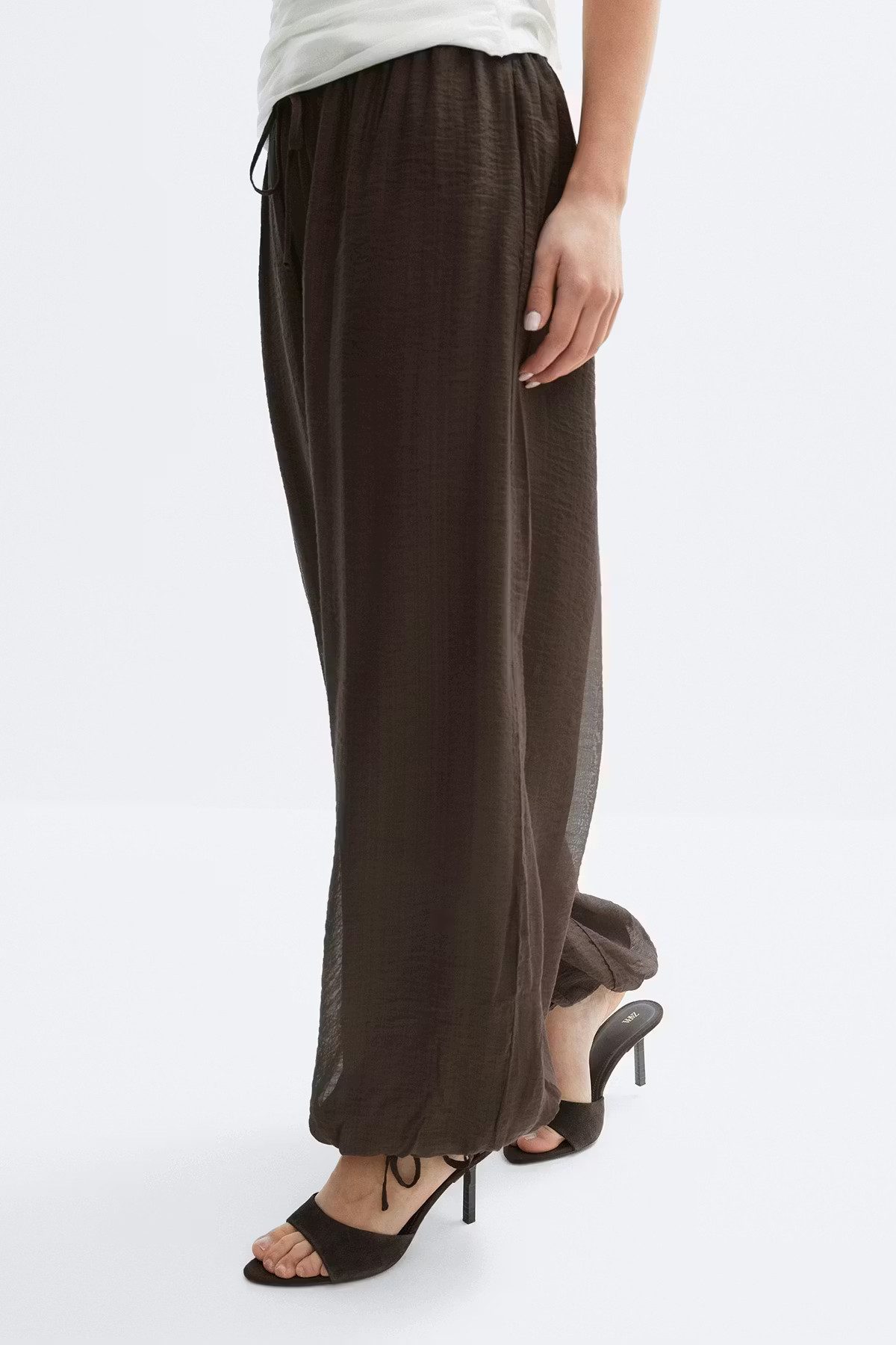 Gina Tricot Palazzohose Sheer balloon trousers - Hose Damen - Palazzohose - weite Stoffhose