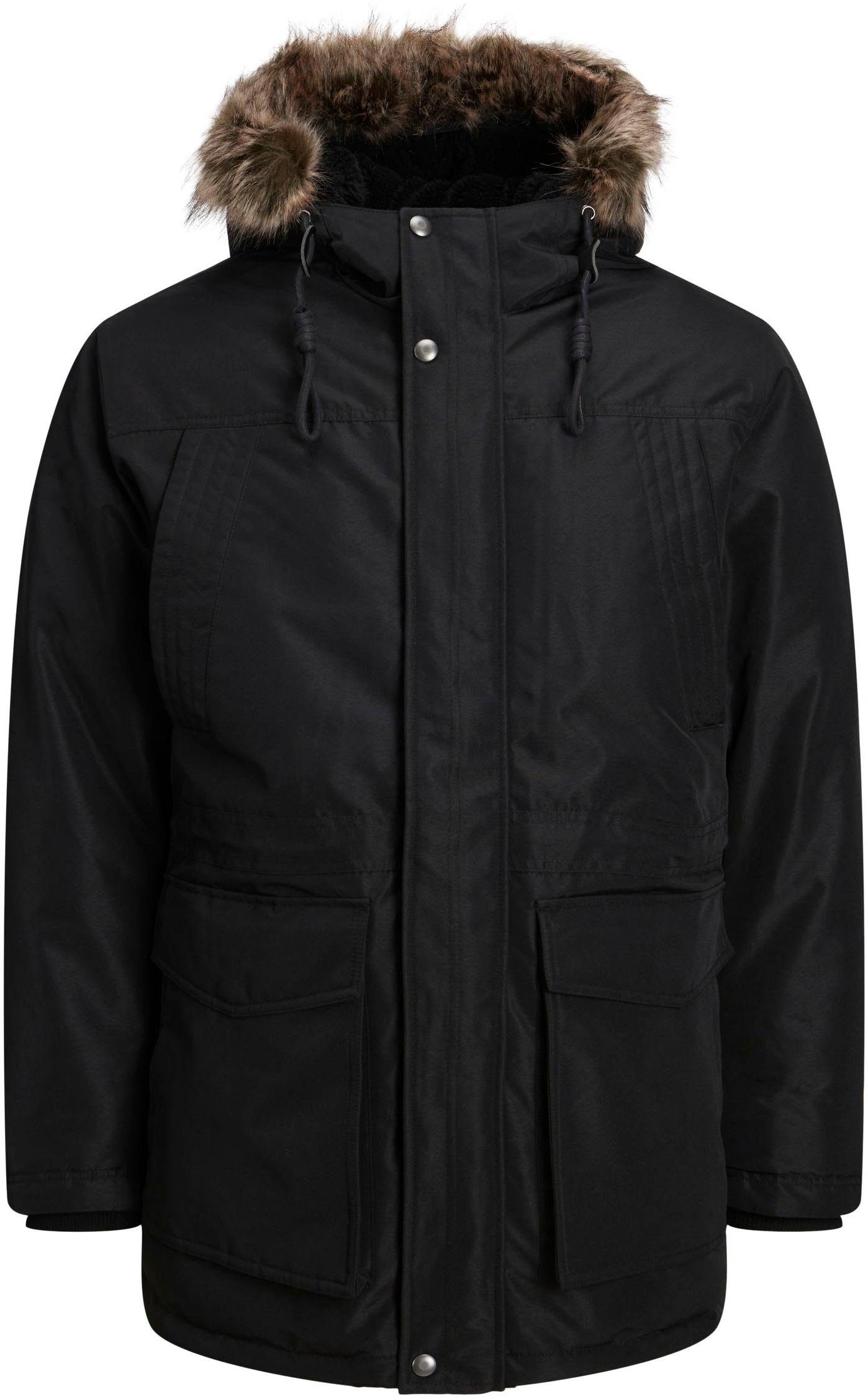 Jack & Jones Outdoorjacke JJDAVID PARKA JACKET black