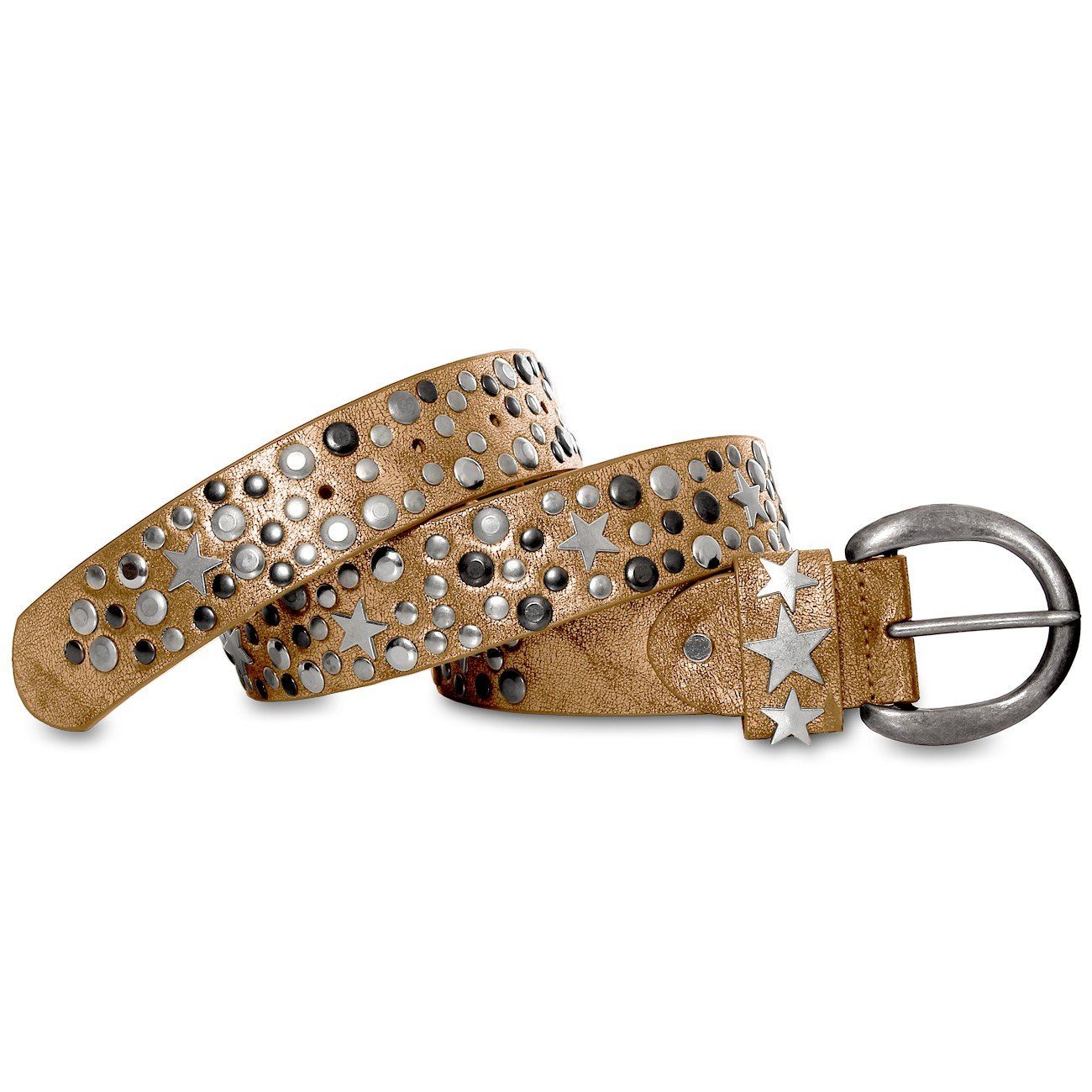 Caspar Nietengürtel GU249 Damen Vintage Nietengürtel günstig online kaufen