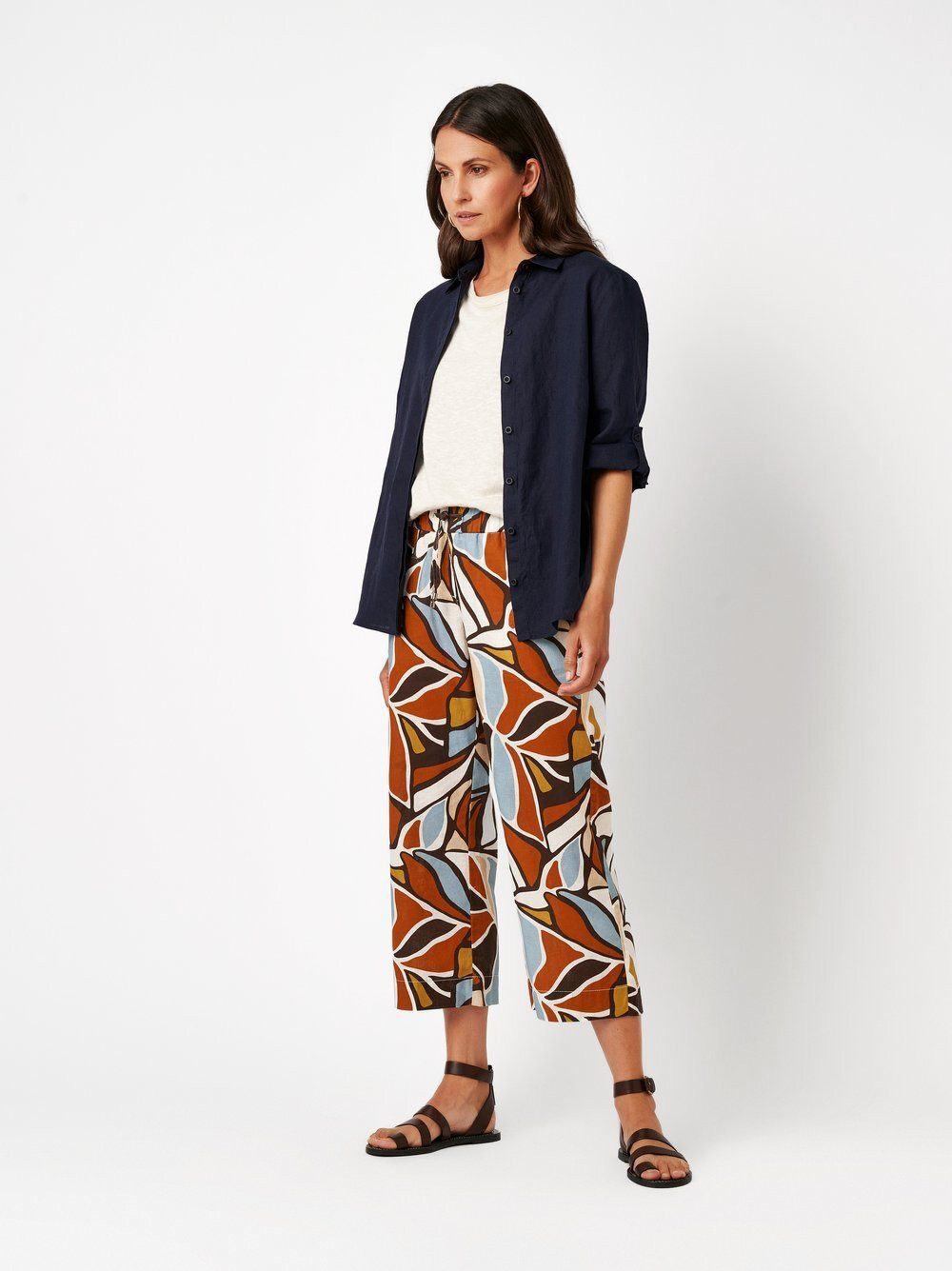 TONI Palazzohose Pia 3/4 mit grafischem Flowerprint