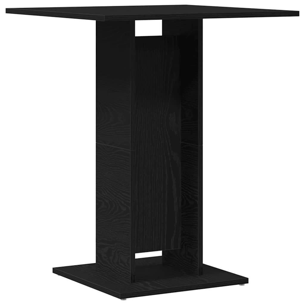 vidaXL Esstisch Bistrotisch Schwarze Eiche 60x60x75 cm Holzwerkstoff (1-St)