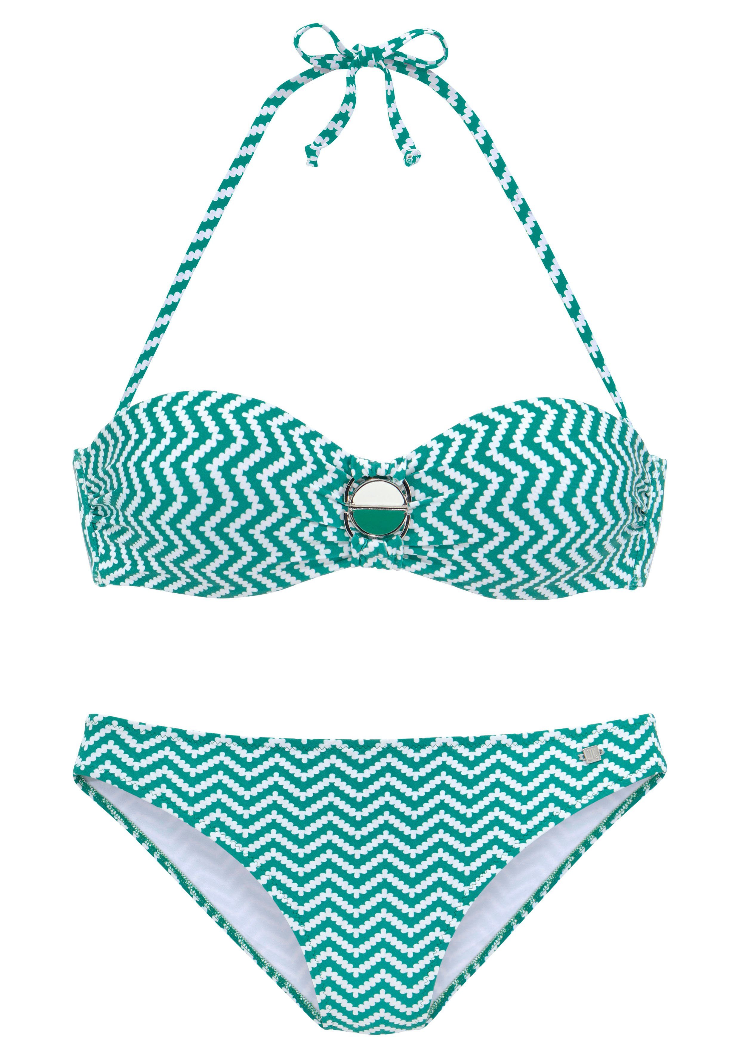JETTE Bügel-Bandeau-Bikini mit Zier-Accessoires günstig online kaufen
