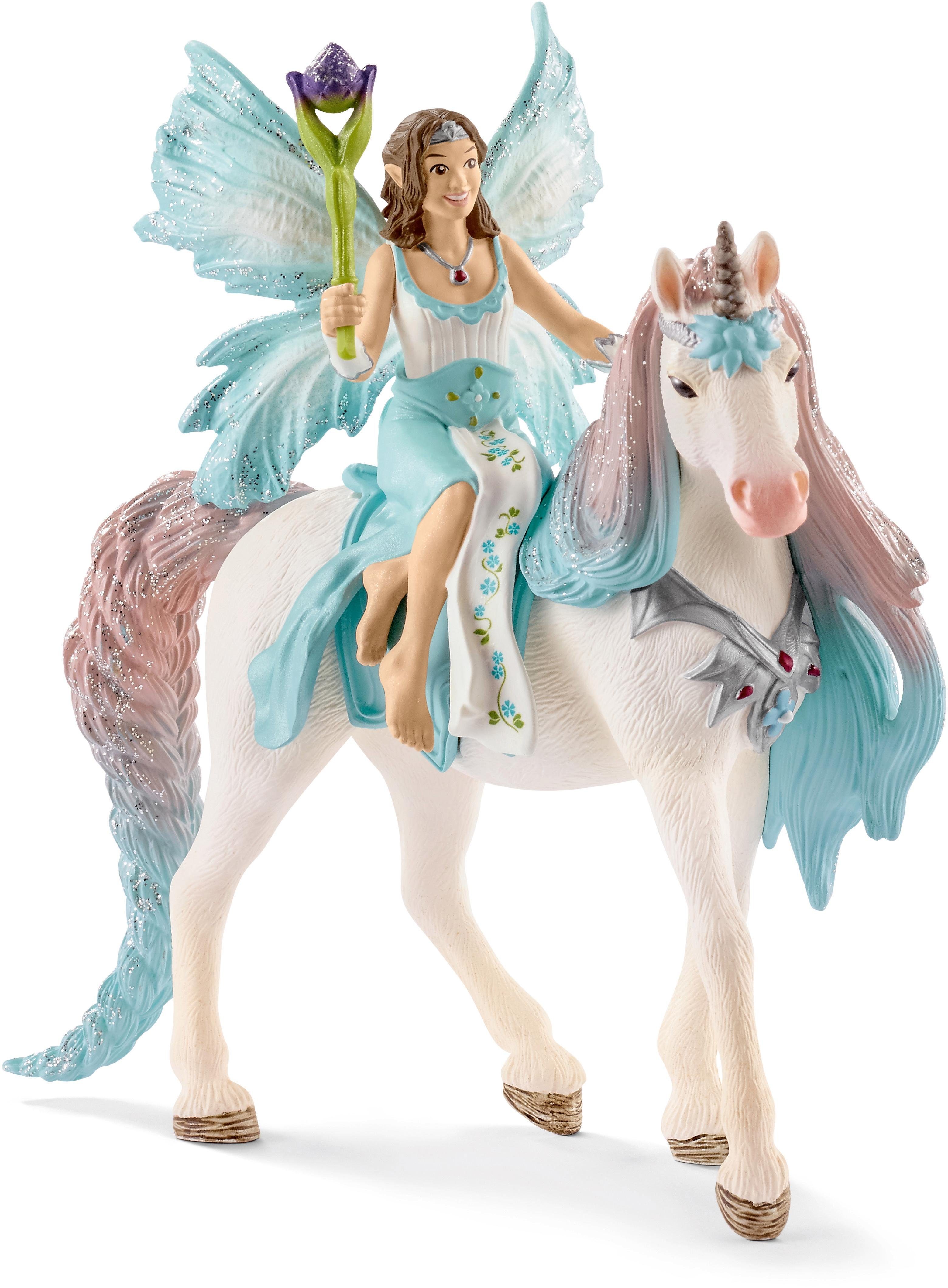 Schleich® Spielfigur BAYALA®, Eyela mit Prinzessinnen-Einhorn (70569)