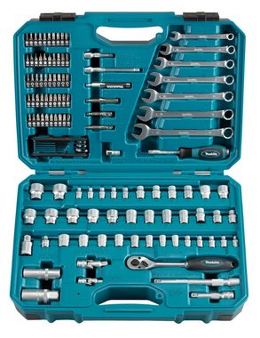 Makita Werkzeugset Werkzeug-Set, (Set, 120-St), Hochwertiger, robuster im Makita Design