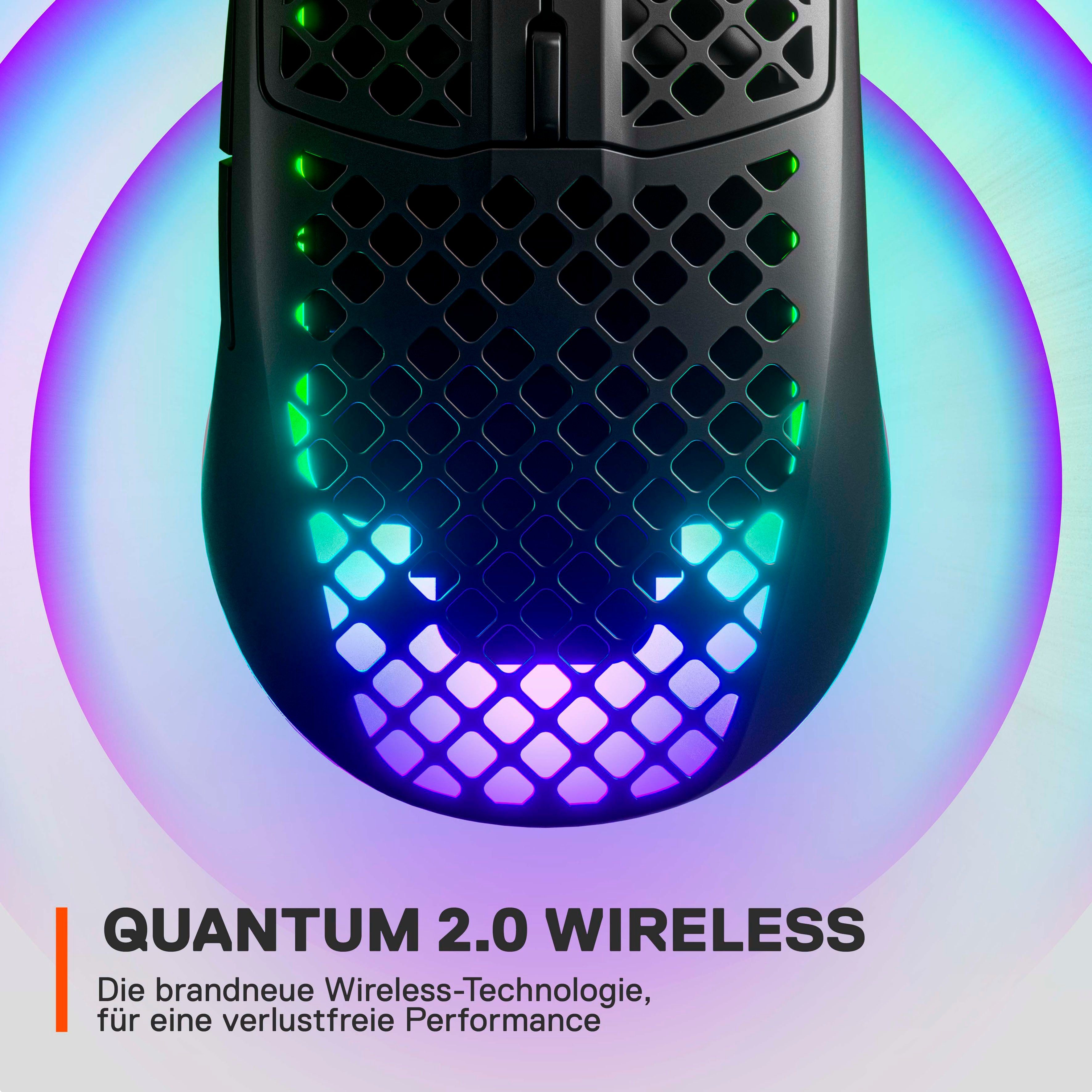RF Wireless) Maus (Bluetooth, (2022) 3 Onyx Wireless Aerox SteelSeries