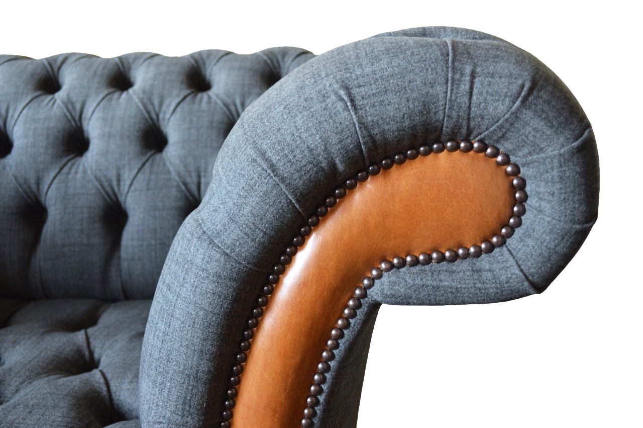 JVmoebel Chesterfield-Sessel, Sessel Chesterfield Klassisch Neu Design Wohnzimmer Textil