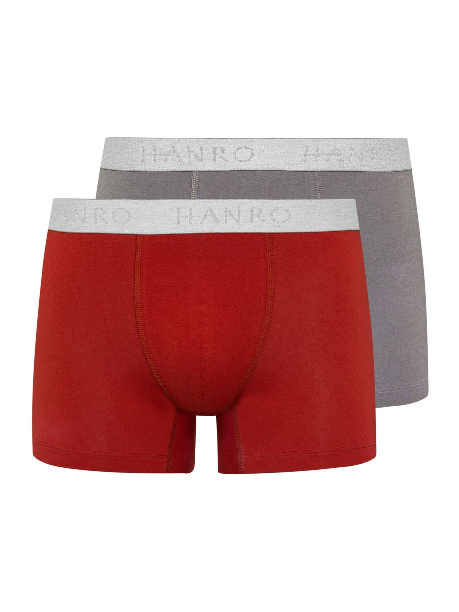 Hanro Retro Pants 2-Pack Cotton Essentials (2-St) red ochre/fresh grey