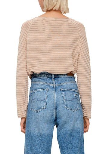 QS Strickpullover mit Strukturmuster günstig online kaufen