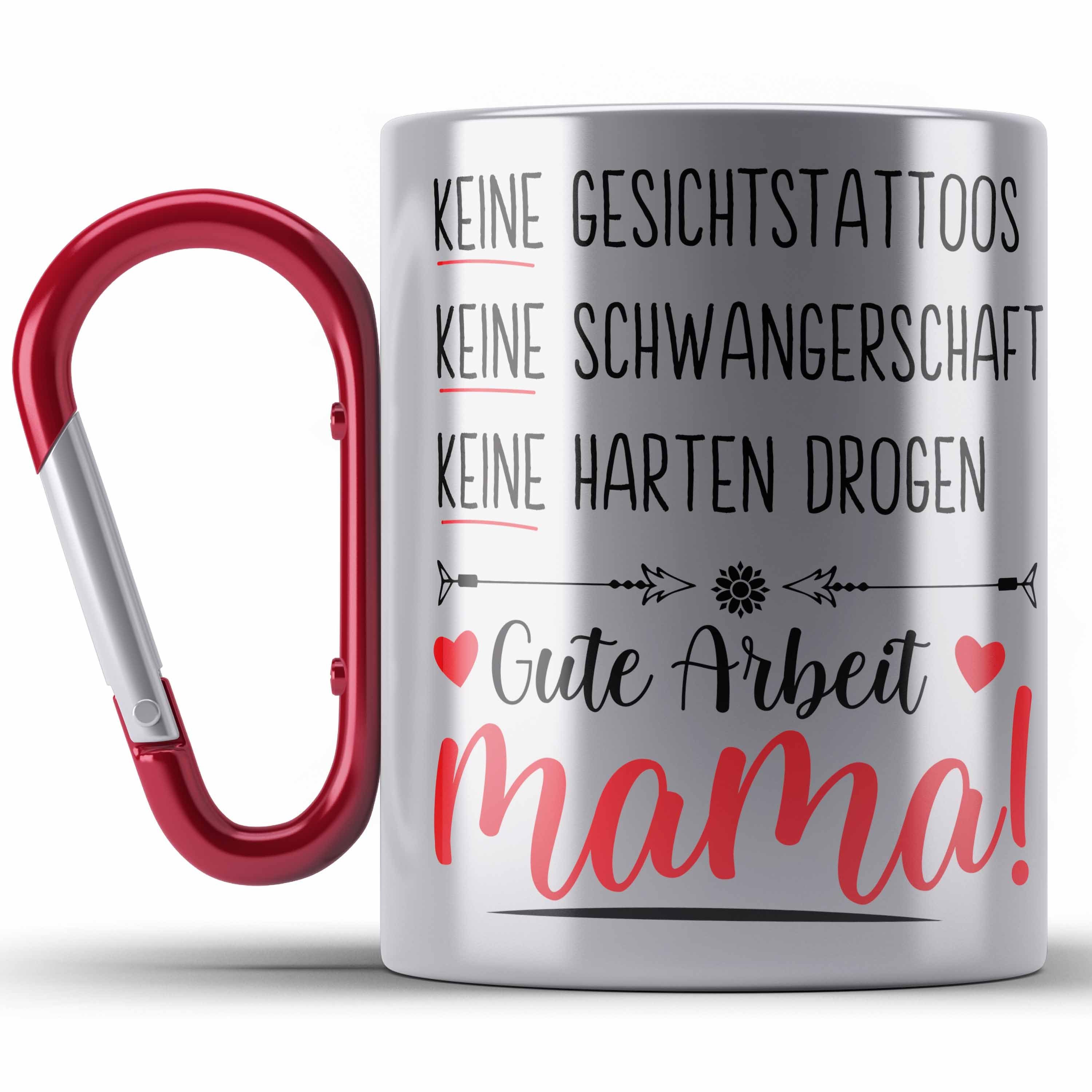 Muttertag Tasse Thermotasse Edelstahl Trendation Keine Rot Muttertagsgeschenk Kein Gesichtstatoos