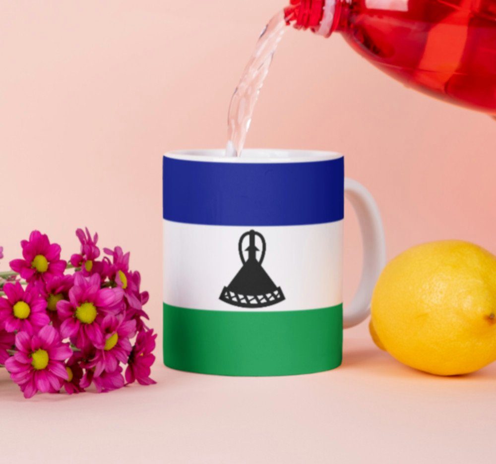 Tinisu Tasse Lesotho Tasse Flagge Pot Kaffeetasse National Becher Kaffee Cup Büro