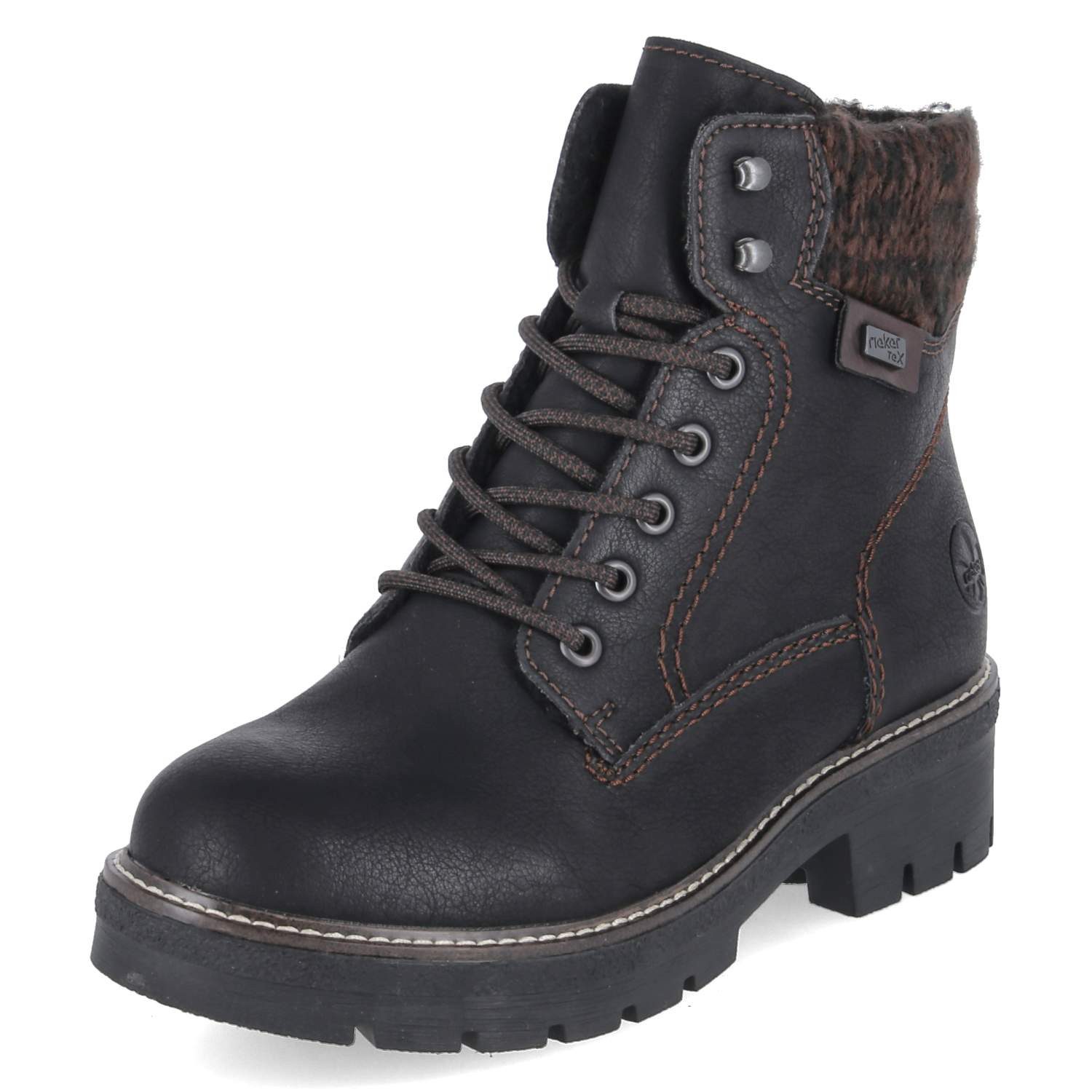 Rieker Rieker Y8130-00 Damen Kunstleder schwarz Winterstiefel günstig online kaufen
