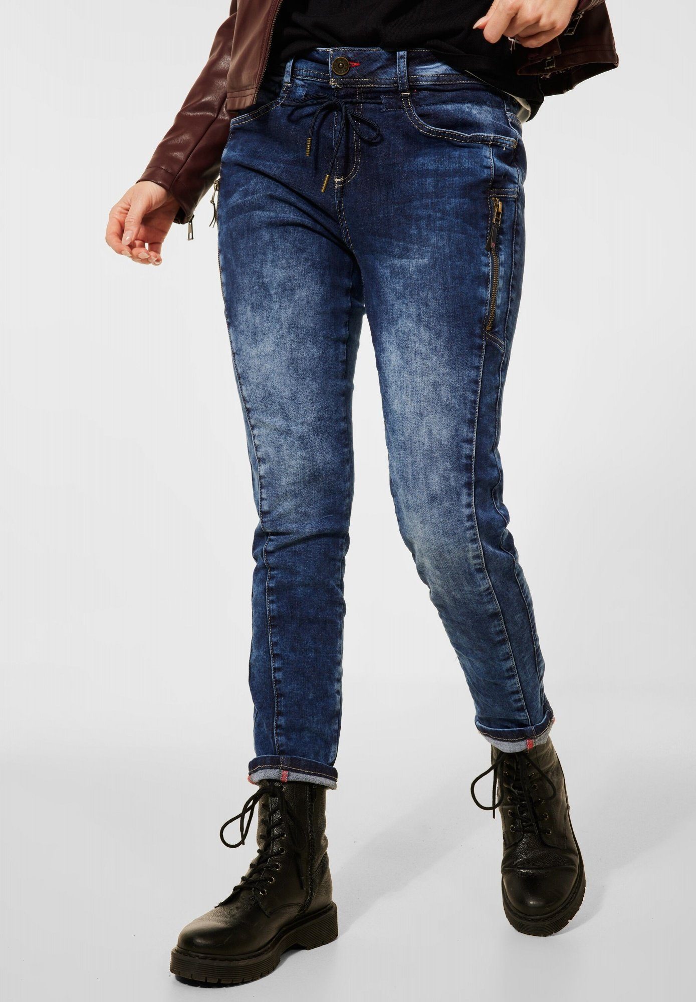 STREET ONE Loose-fit-Jeans Zipper Bonny