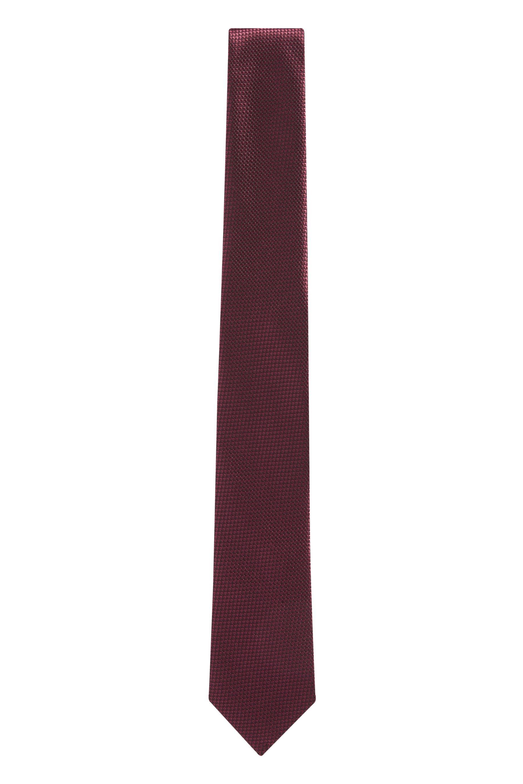 Next Krawatte Strukturierte (1-St) Seidenkrawatte- Schmal Rose Pink