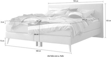 SCHÖNER WOHNEN-Kollektion Boxspringbett VITA, Füße Buche Massivholz