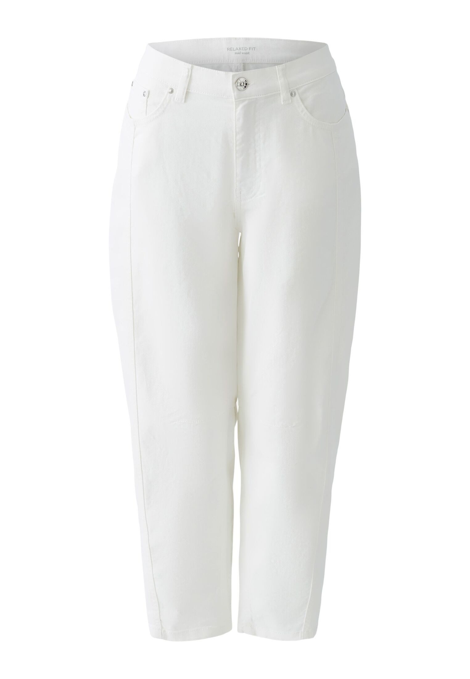 Oui Relax-fit-Jeans Jeans Barrel Fit Detailprint