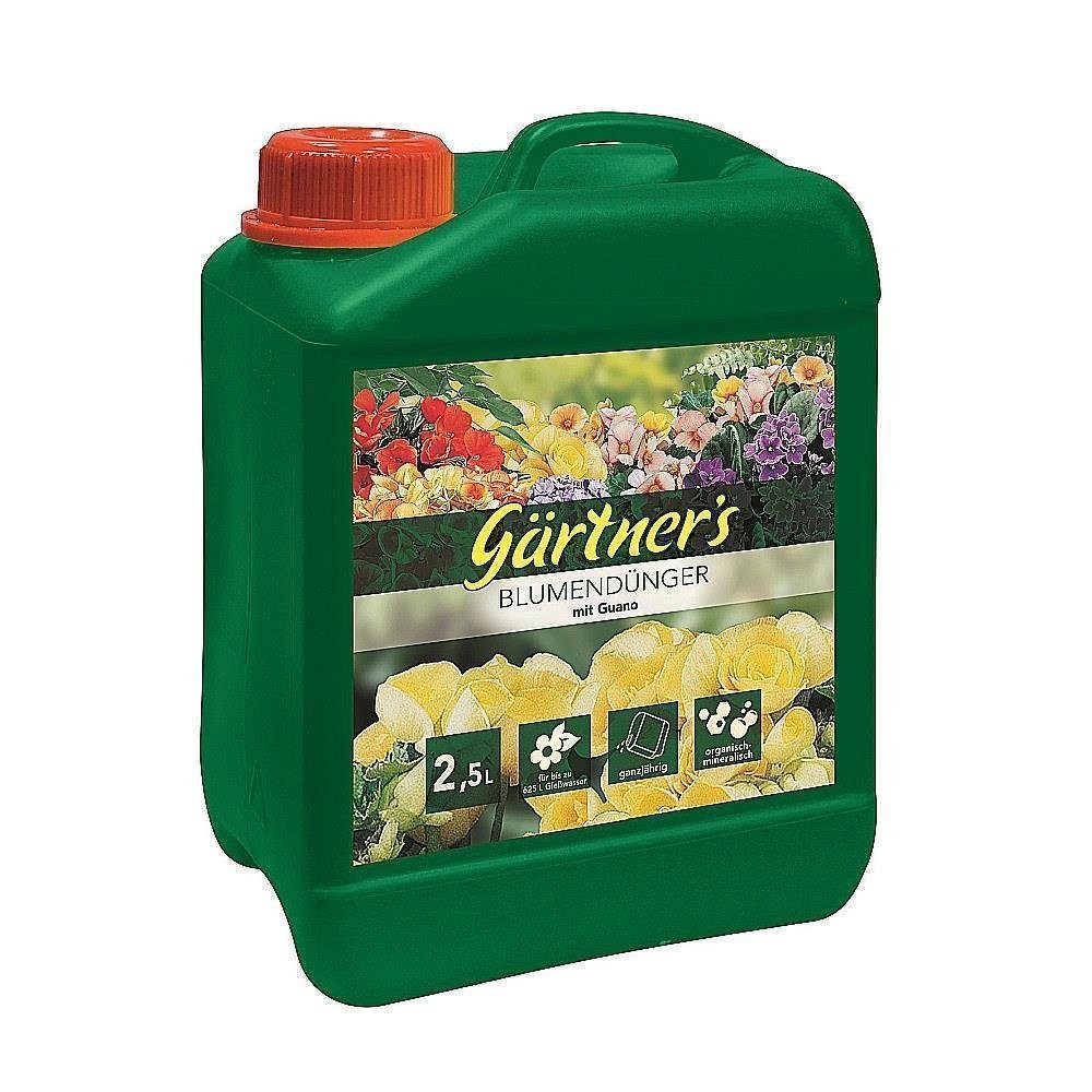 Gärtner's Blumendünger Universaldünger Flüssigdünger mit Guano 2,5 l