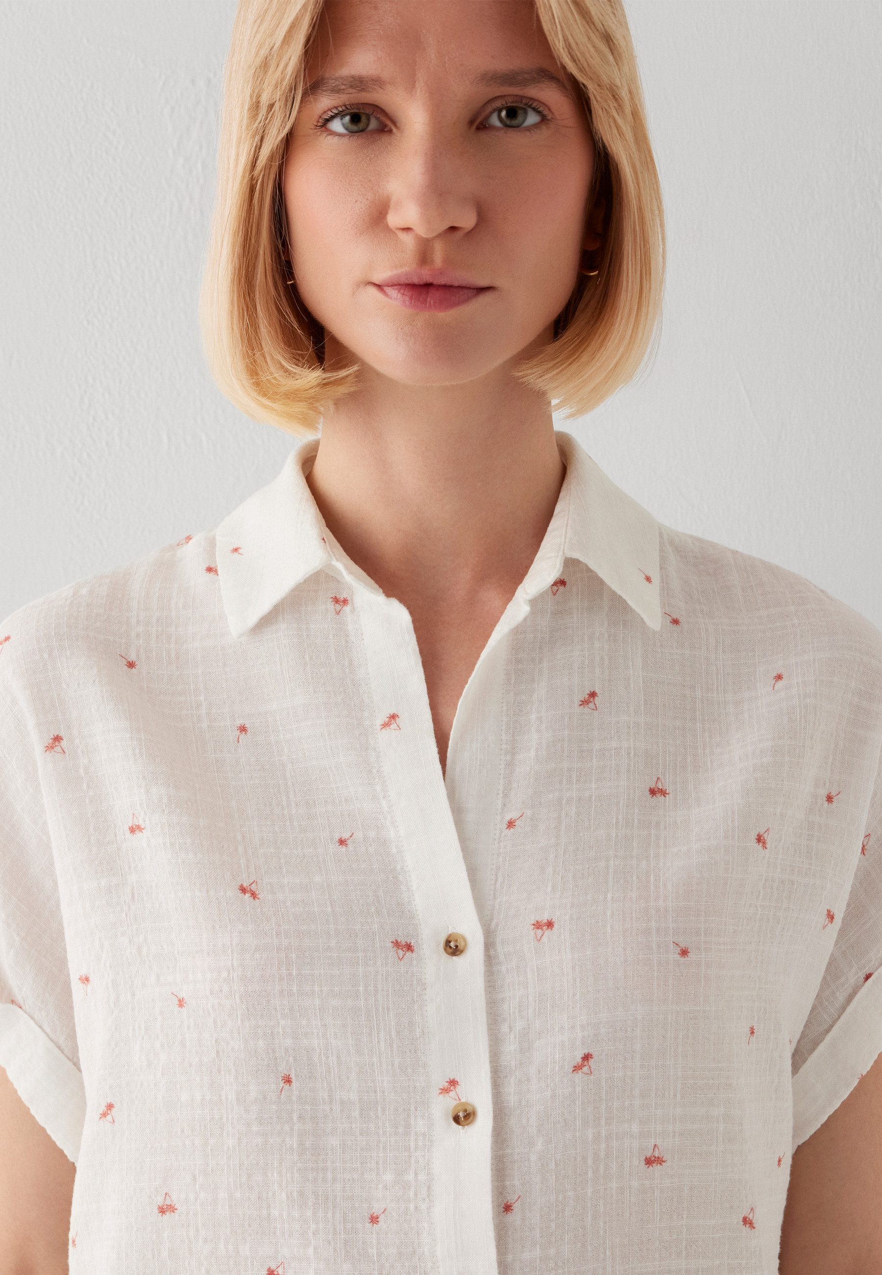 Mavi Klassische Bluse SHORT SLEEVE WOVEN SHIRT Bluse kurzarm – Bild 5 von 5