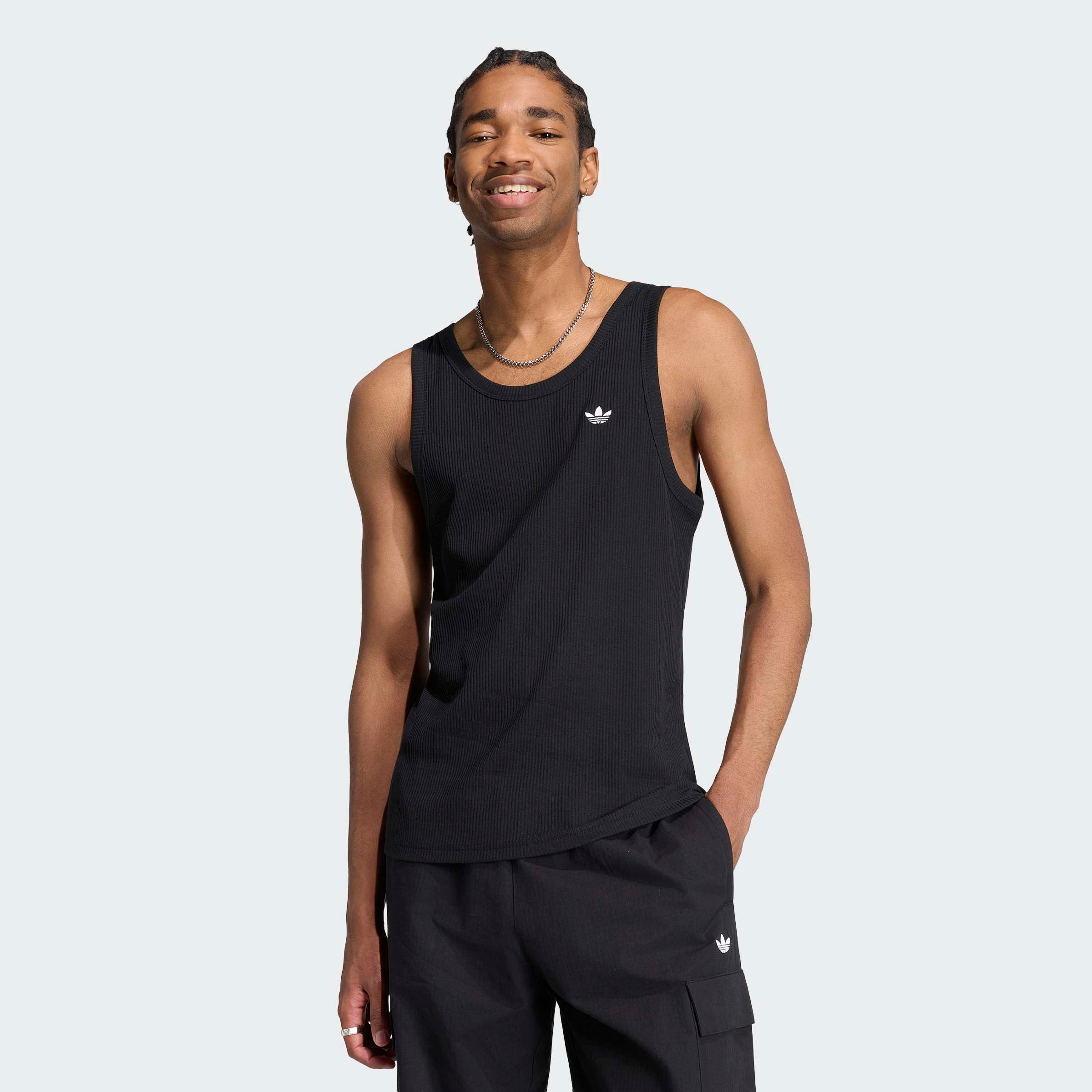 adidas Originals Tanktop TREFOIL ESSENTIALS mit Rundhalsausschnitt, ohne Verschluss, aus Baumwolle