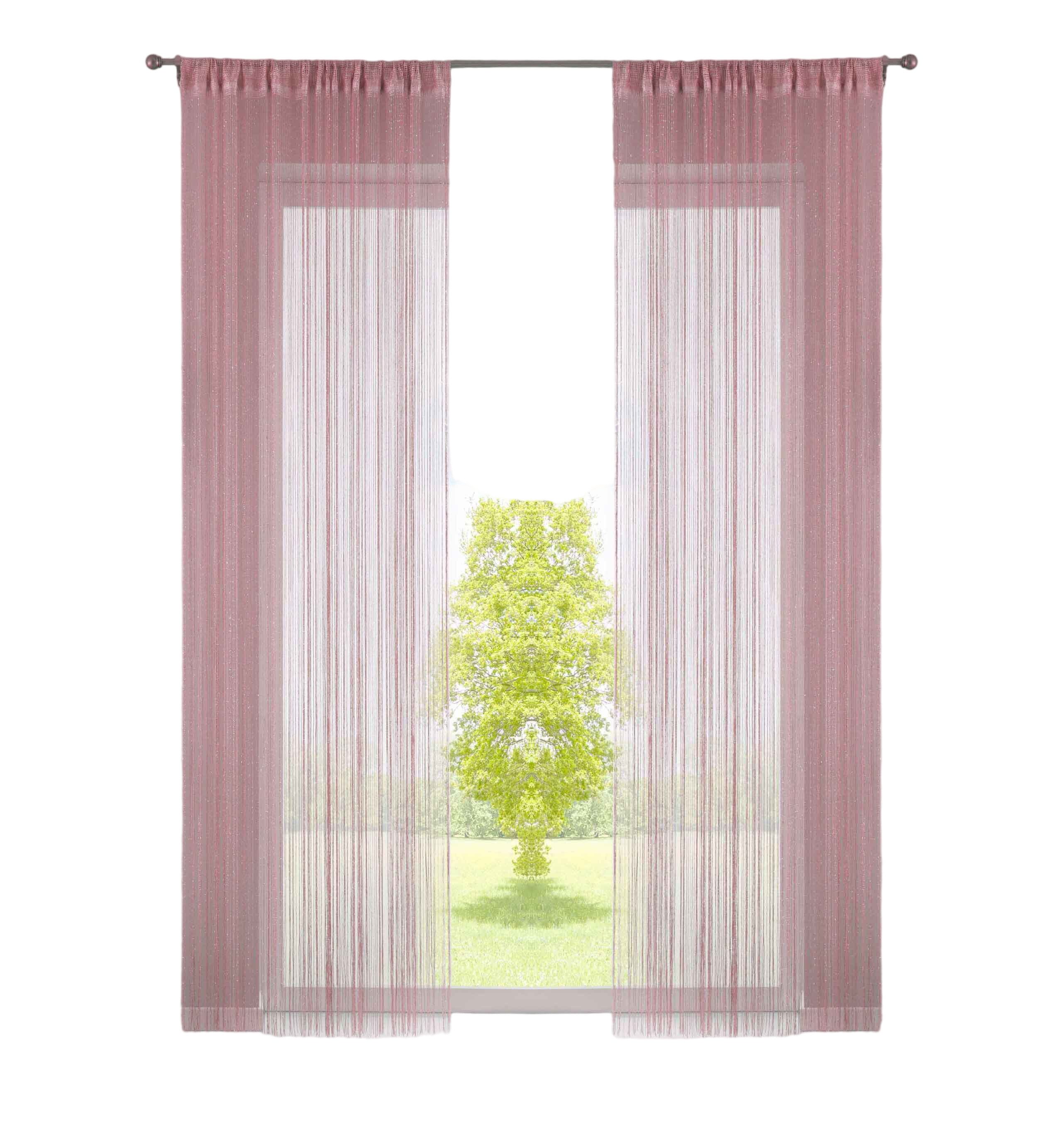 Gardinenbox Gardine (2 St), Kräuselband, transparent, Fadengardine Tunneldu günstig online kaufen