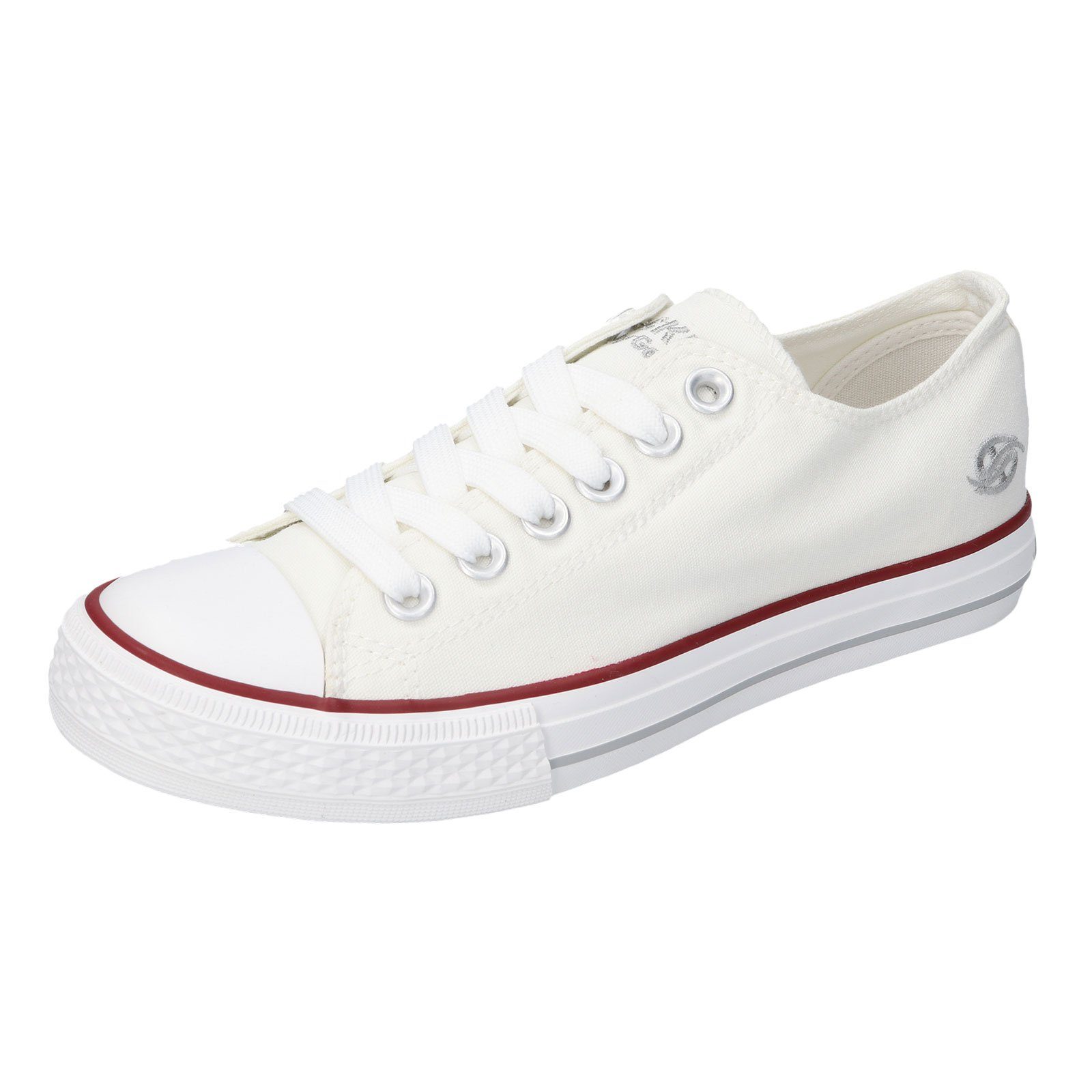 Dockers by Gerli Sneaker Canvas Sneaker mit Ösen an Schaftinnenseite günstig online kaufen