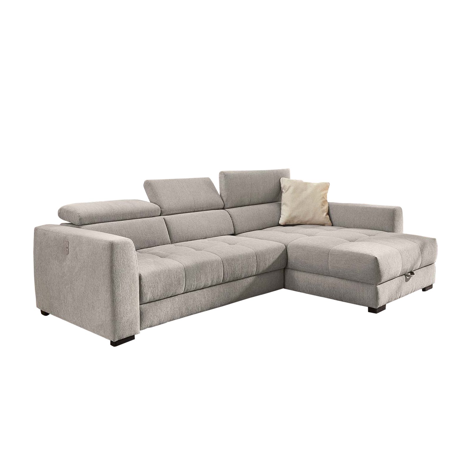 Jockenhöfer Gruppe Sofa SAN MARINO, Bettkasten, Kopfteilverstellung, elektrischer Sitztiefenverstellung