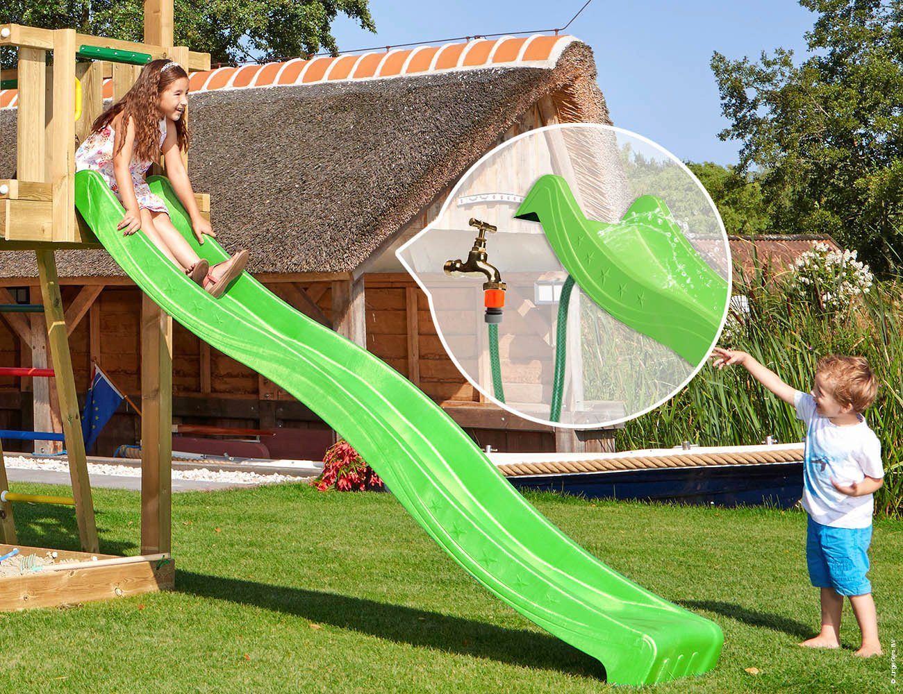 Jungle Gym Spielturm Jungle Barn, BxTxH: 210x380x320 cm
