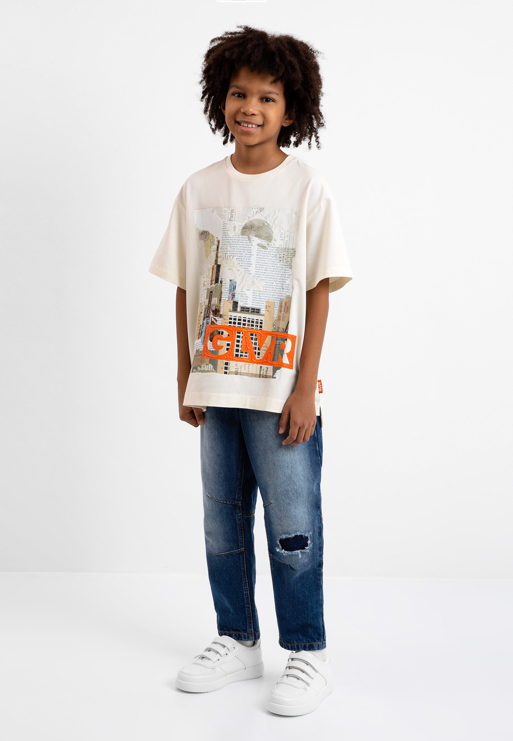 Gulliver Bequeme Jeans mit coolen Destroyed-Elementen. Reduzierter Preis € 38,90. Unverbindliche Preisempfehlung € 59,90