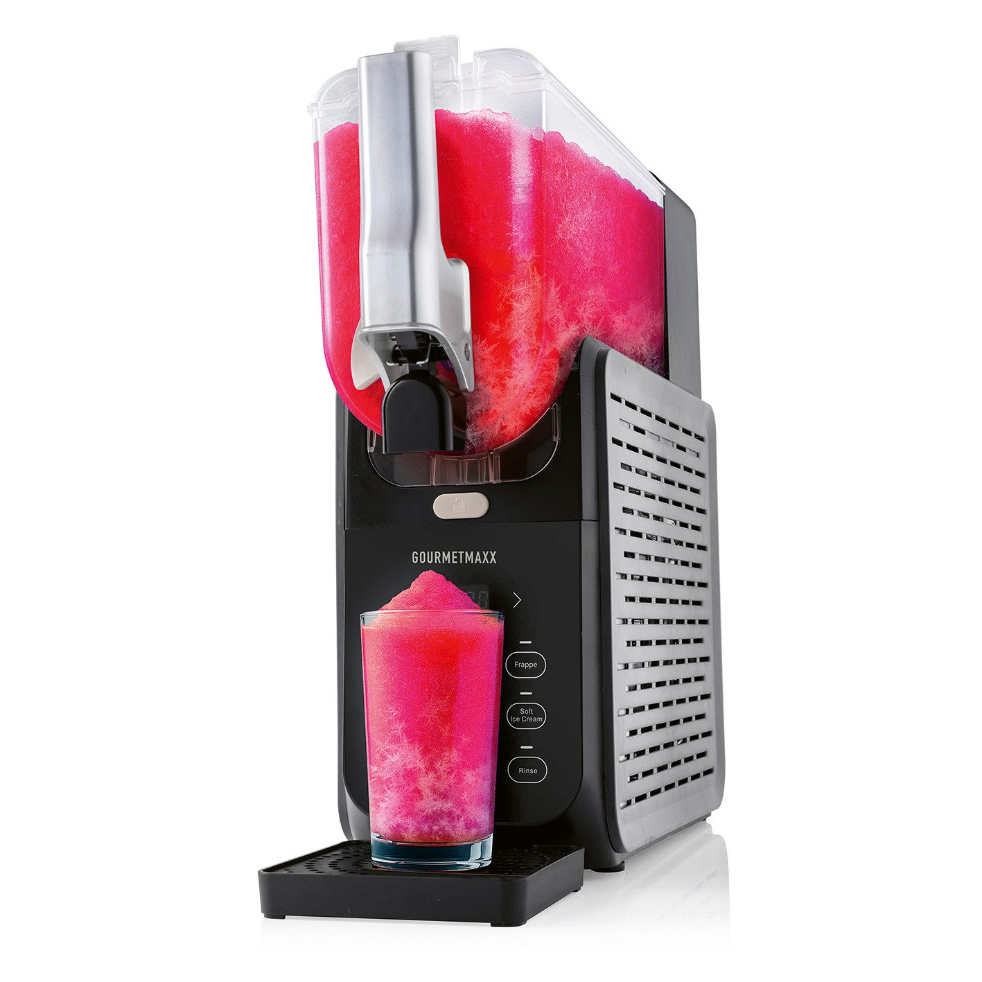 GOURMETmaxx Slush-Eismaschine FreezeUp für vielseitige Drinks und Desserts, 2,8 l, 200 W