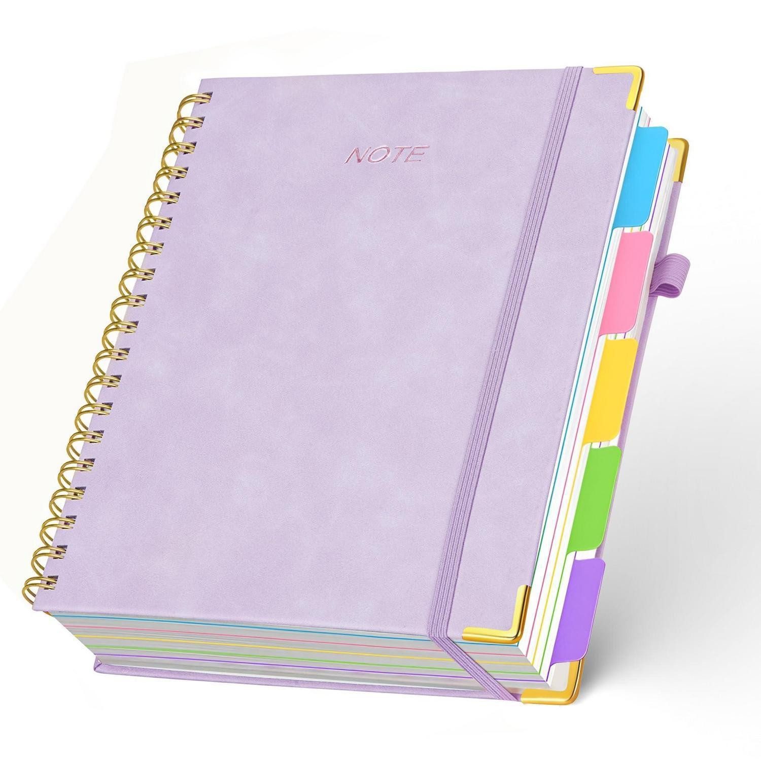 LuxusKollektion Notizbuch Notizbuch A5 liniert 300 Seiten lila