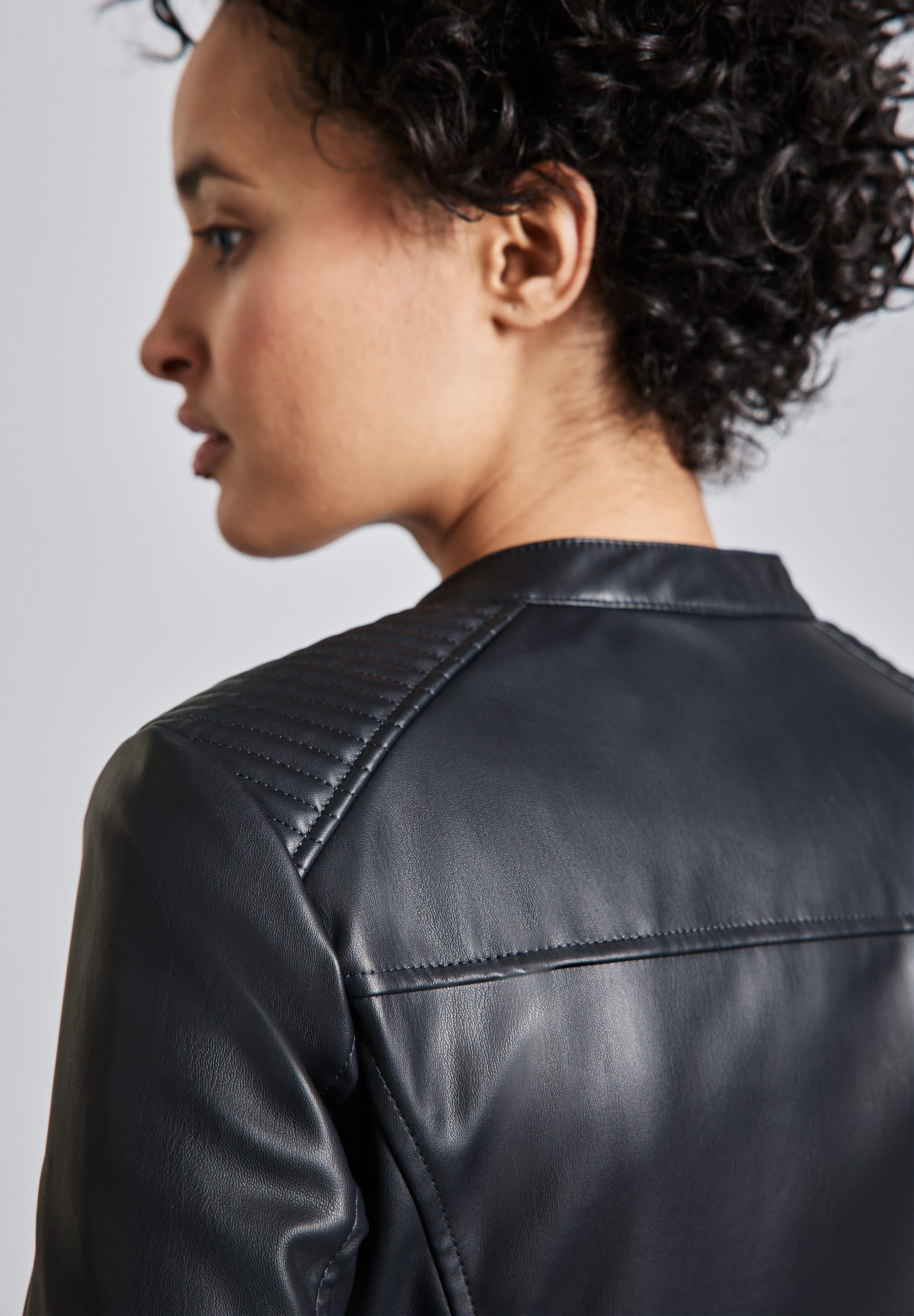 STREET ONE Lederimitatjacke in Leder-Look günstig online kaufen