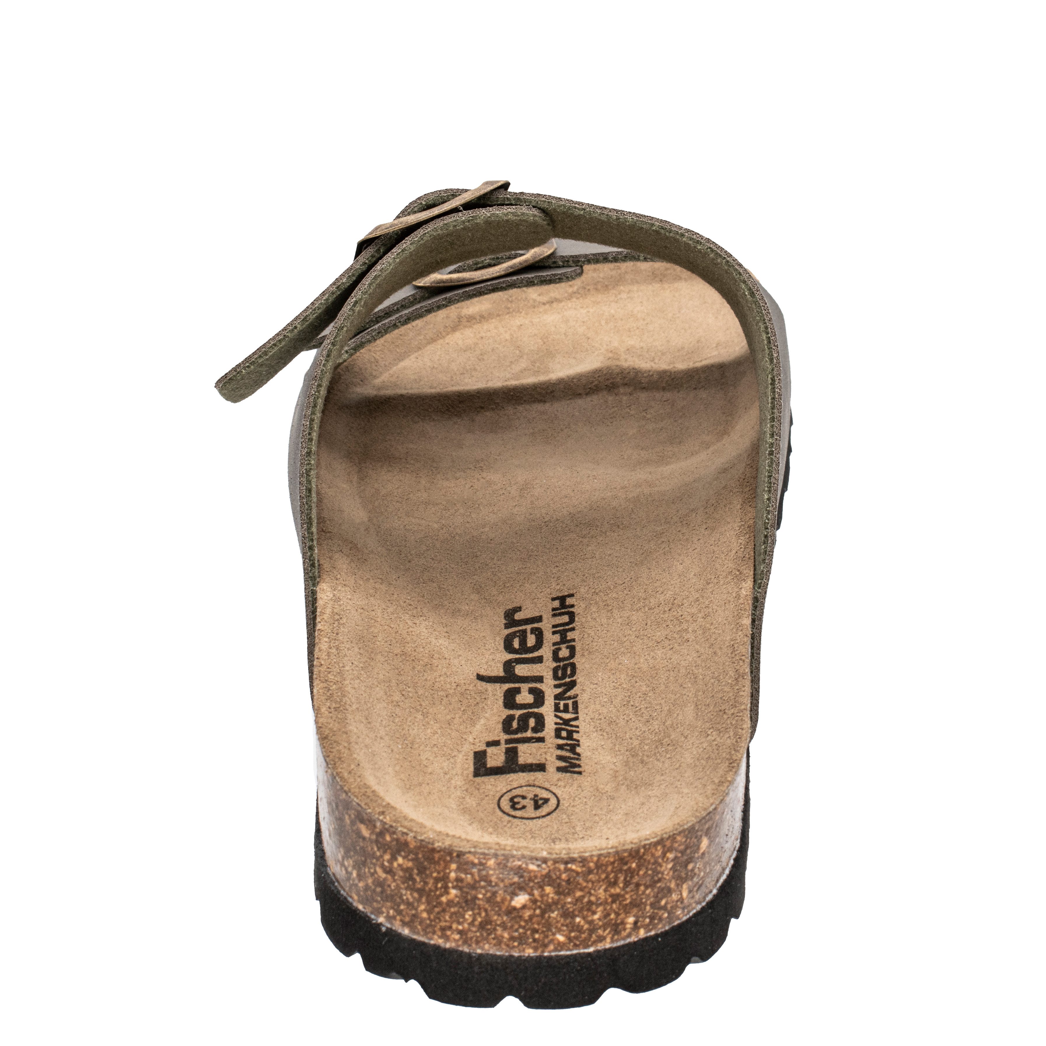 Fischer-Markenschuh Luis Pantolette aus Vegano, mit Fleecefutter, ergonomisch geformtes Lederfußbett – Bild 5 von 5