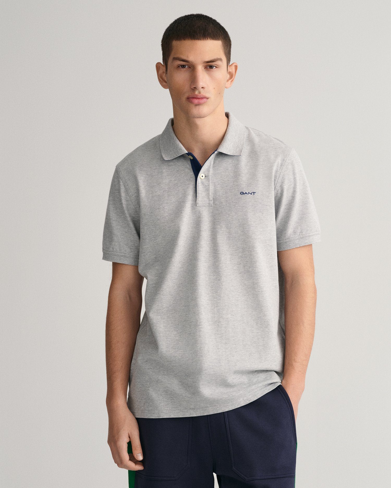 Gant Poloshirt REG CONTRAST PIQUE SS RUGGER mit kontrastfarbenen Einsätzen