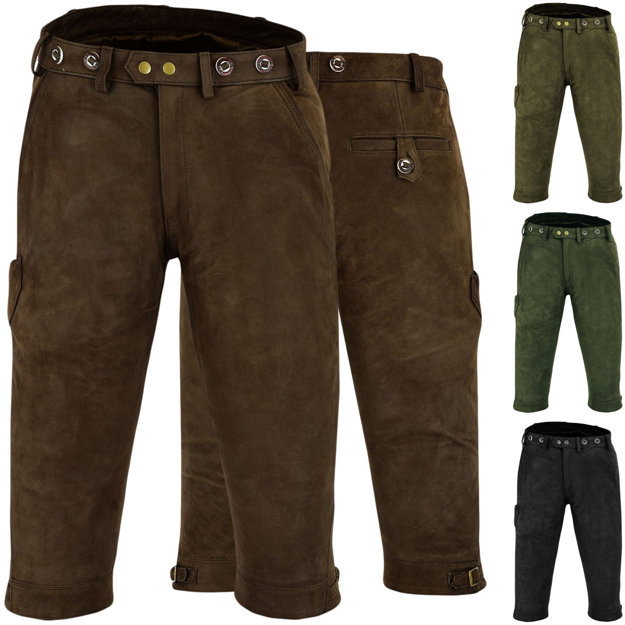 German Wear Lederhose GW600 Jagd lederhose Kniebundhose Jagdhose Trachtenlederhose wanderlederhose