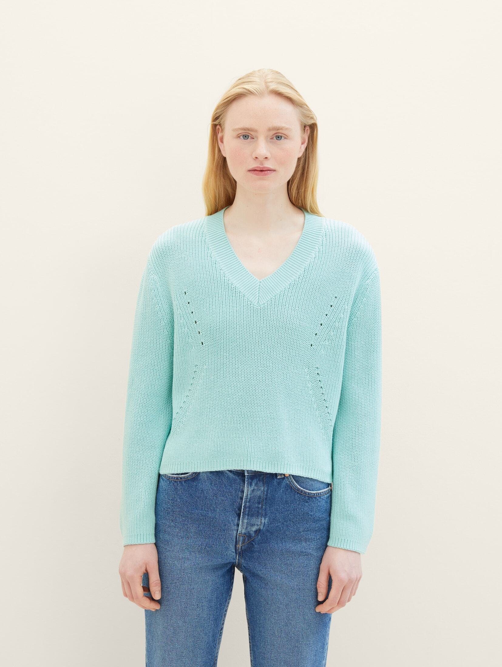 TOM TAILOR Denim Strickpullover Strickpullover mit Strukturmix