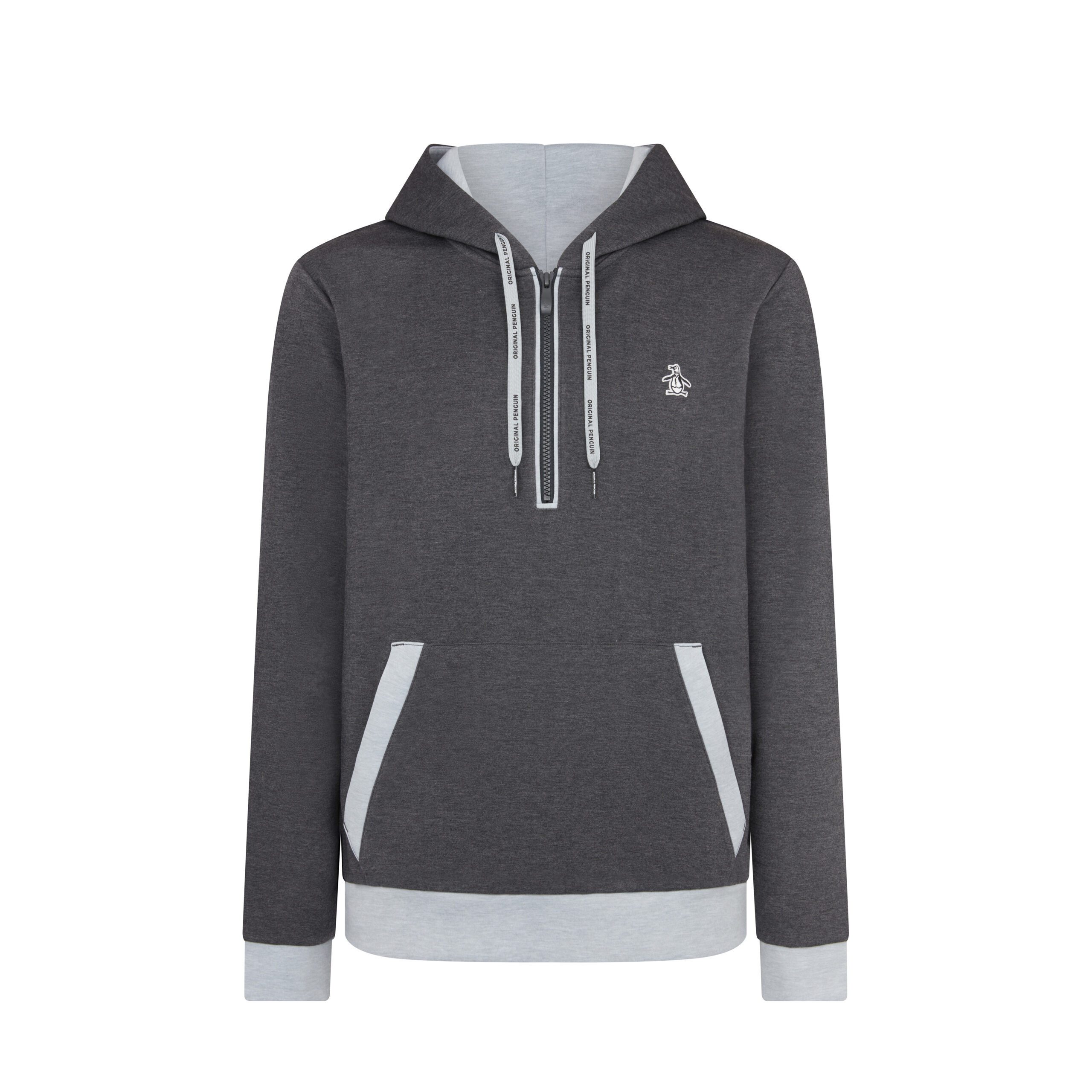 Longsweatshirt Penguin Hoodie Earl Caviar-Grau Herren