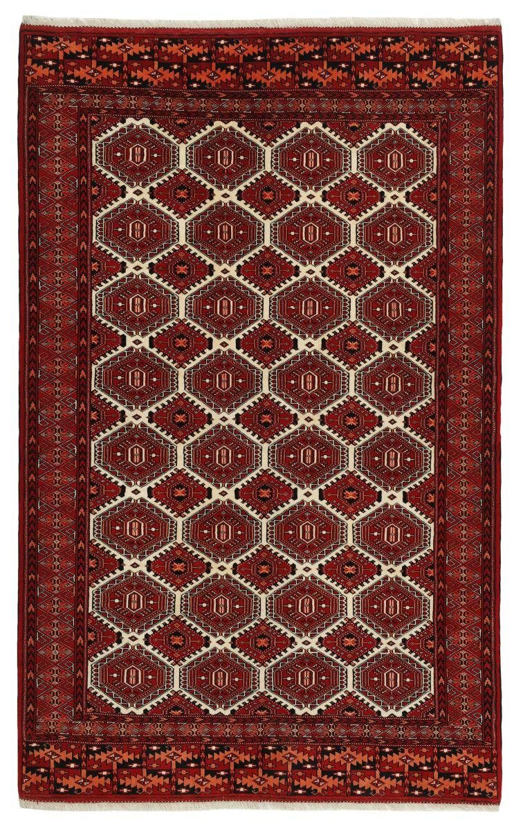 Orientteppich Turkaman 158x247 Handgeknüpfter Orientteppich Perserteppich, 6 mm / rechteckig, Höhe: Trading, Nain