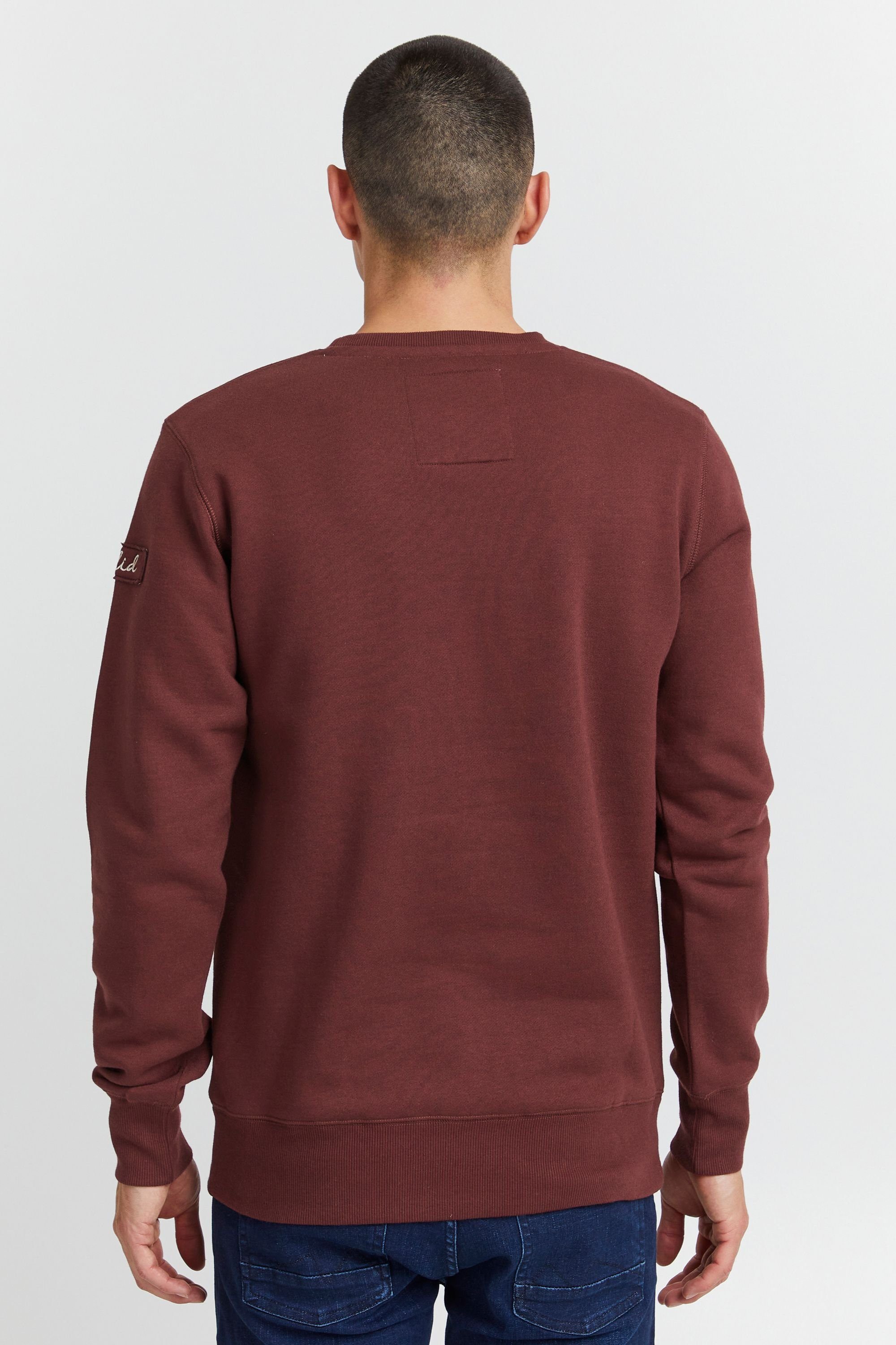 Solid Sweatshirt SDTrip O-Neck (790985) RED WINE