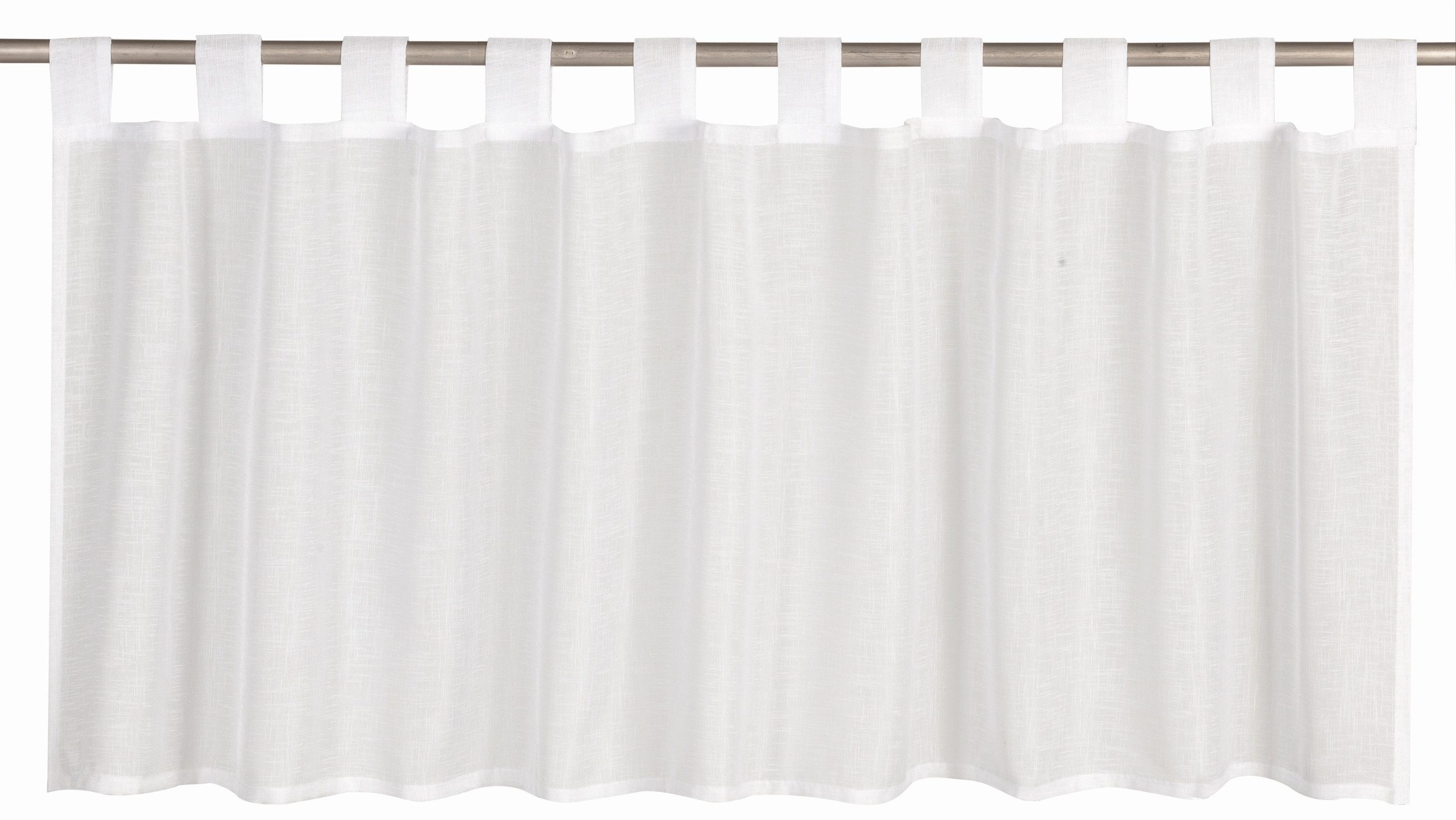 ELBERSDRUCKE Scheibengardine Bistrogardine Effecto weiß 48x140 günstig online kaufen