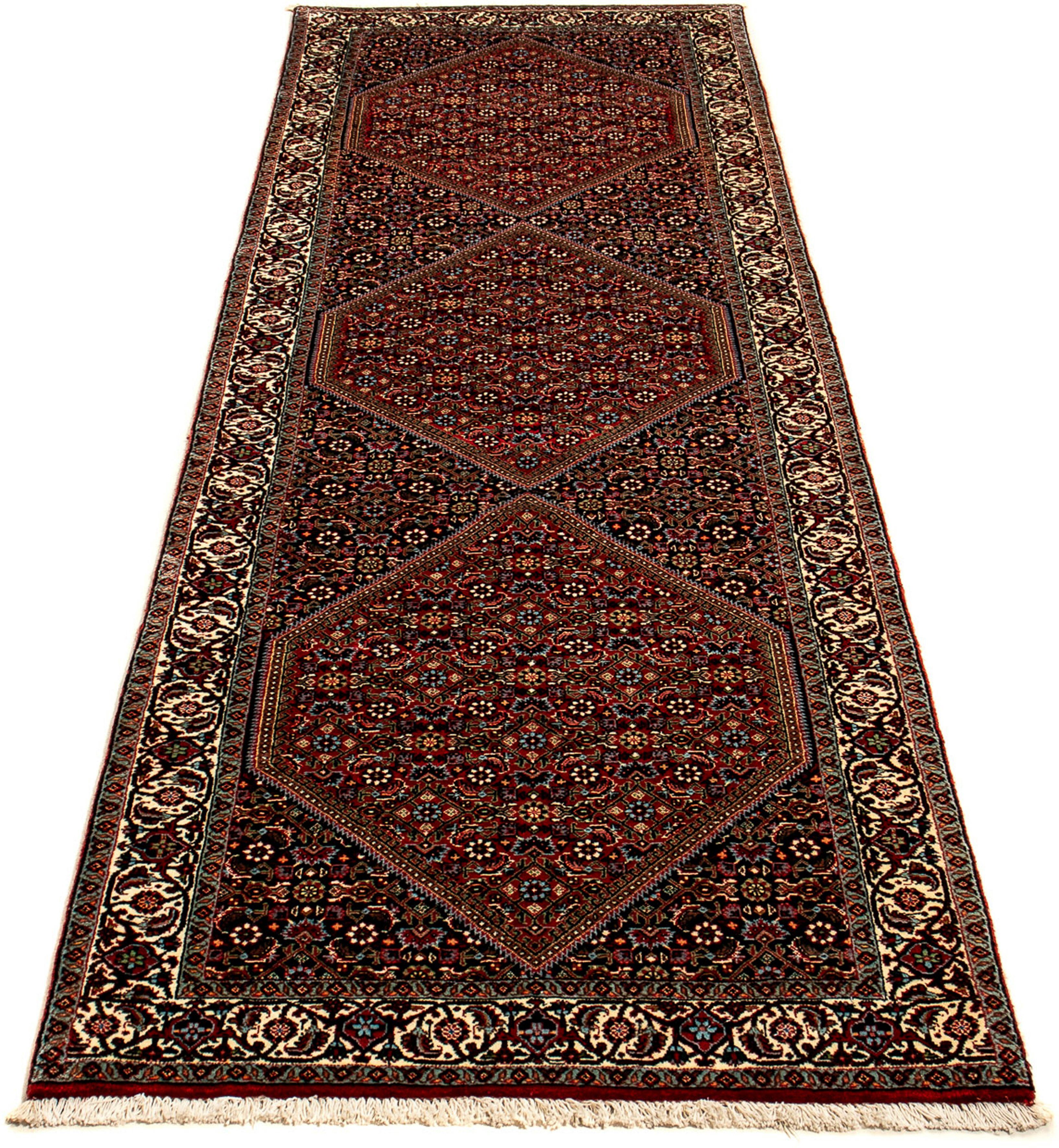 Orientteppich Perser - Bidjar - 292 x 83 cm - mehrfarbig, morgenland, rechteckig, Höhe: 15 mm, Wohnzimmer, Handgeknüpft, Einzelstück mit Zertifikat
