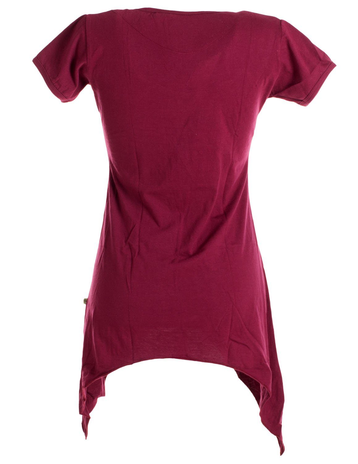 Vishes Tunikakleid Asymmetrisches Longshirt m. großen Blumen bedruckt Boho, günstig online kaufen