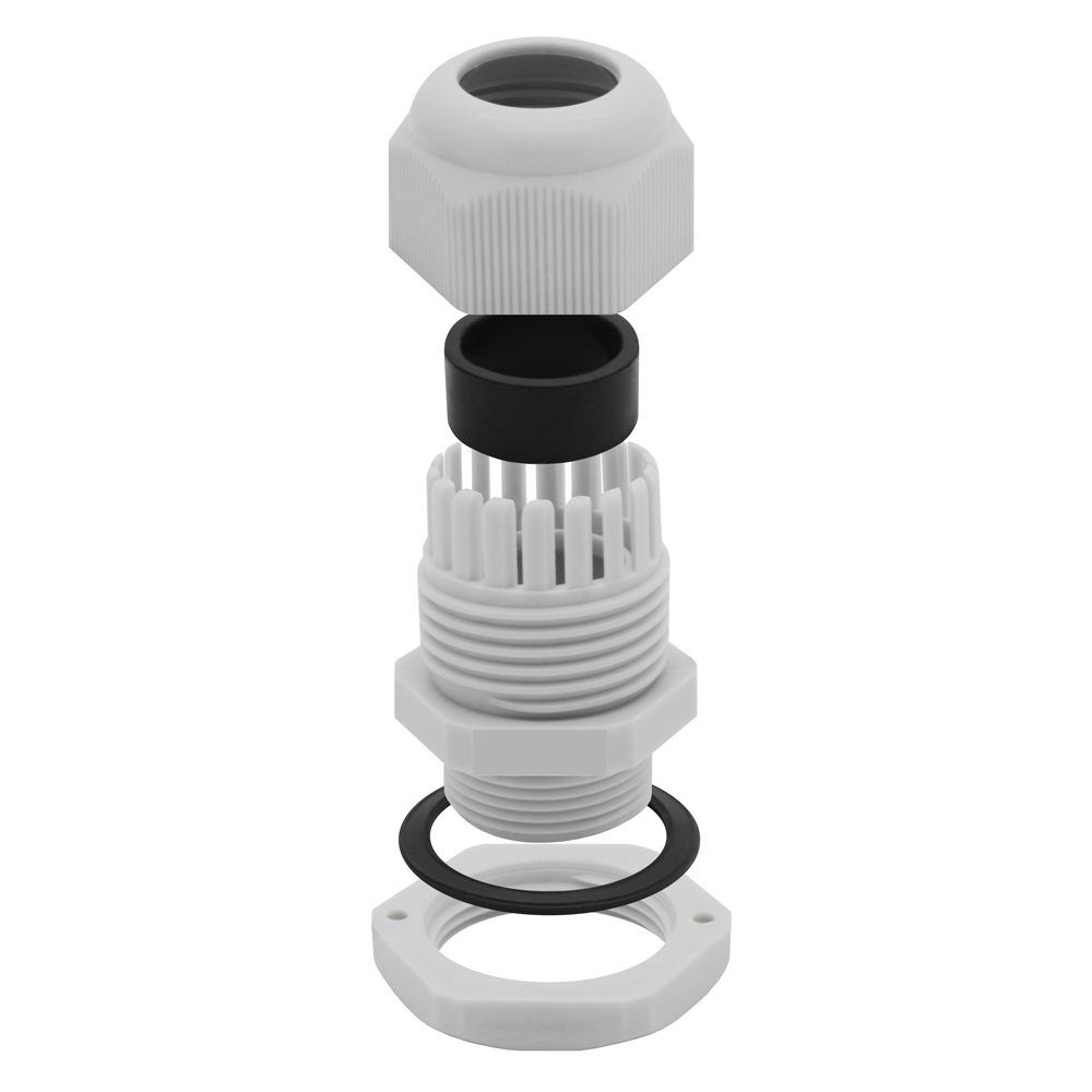 ARLI Kabeldurchfuhr Kabelverschraubung IP68 grau M12 M16 M20 M25 -, 40-tlg., 40er Set