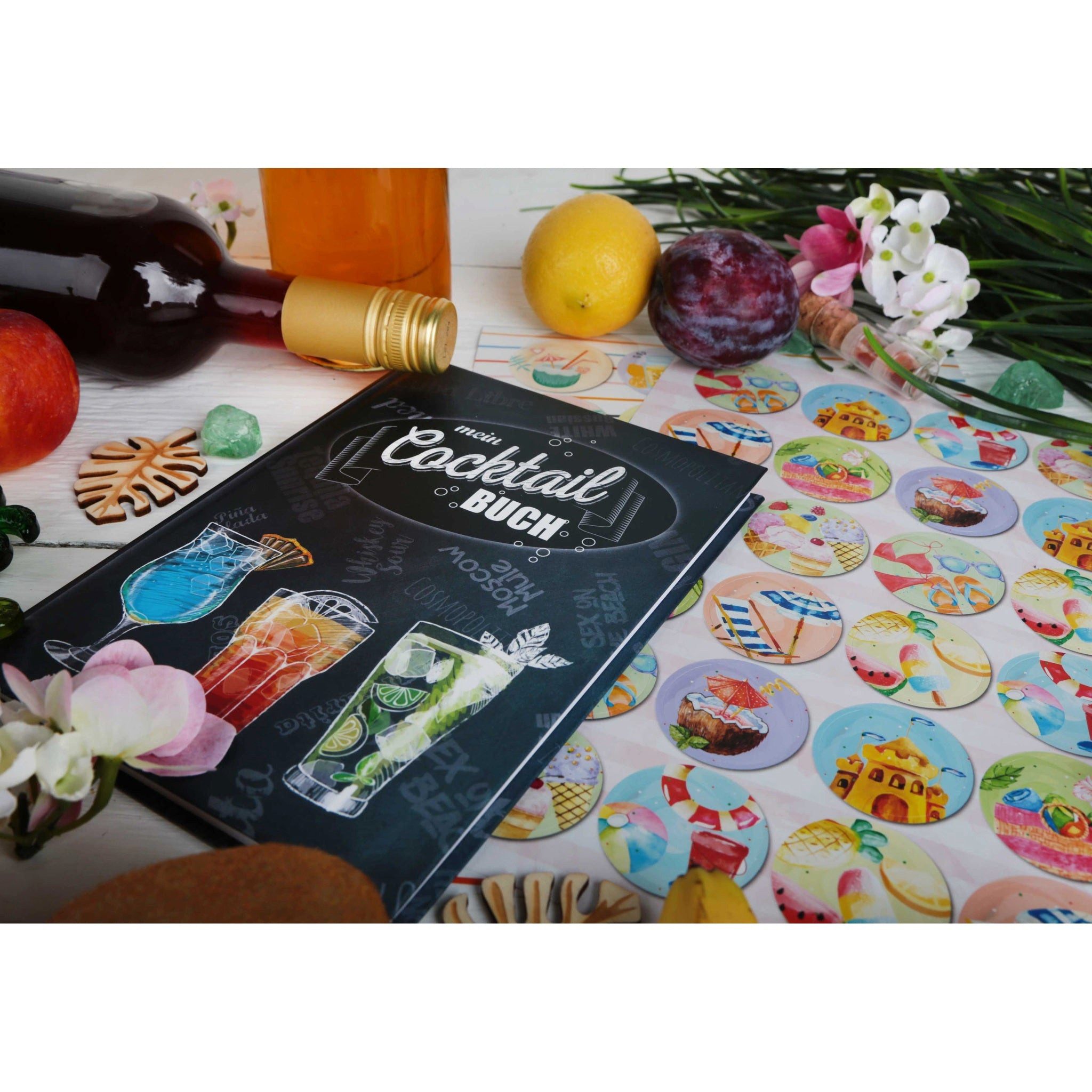 Logbuch-Verlag Dekofigur Cocktailbuch zum Selberschreiben DIN A5 - Eintragb günstig online kaufen
