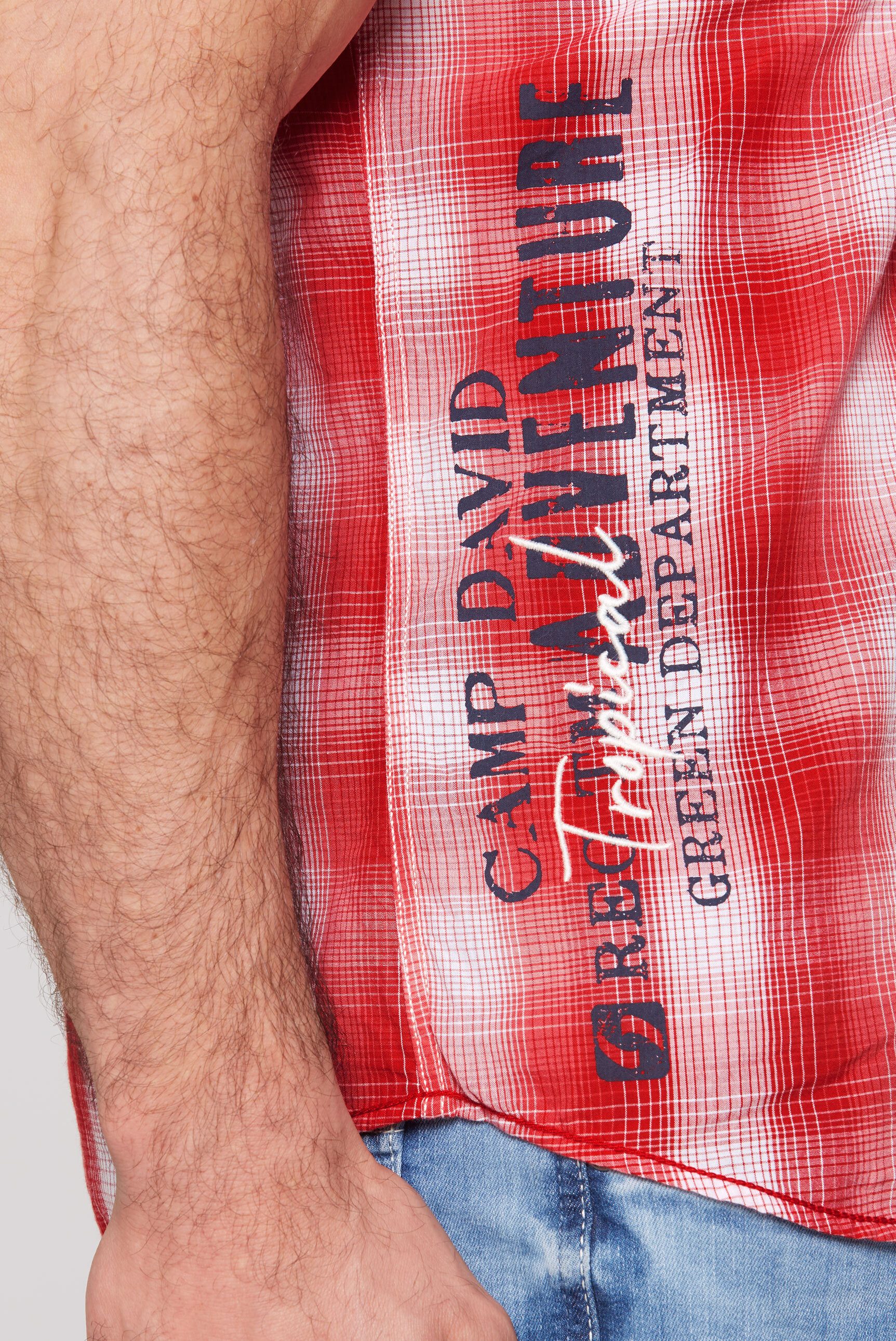 CAMP DAVID Kurzarmhemd mit Klappentaschen