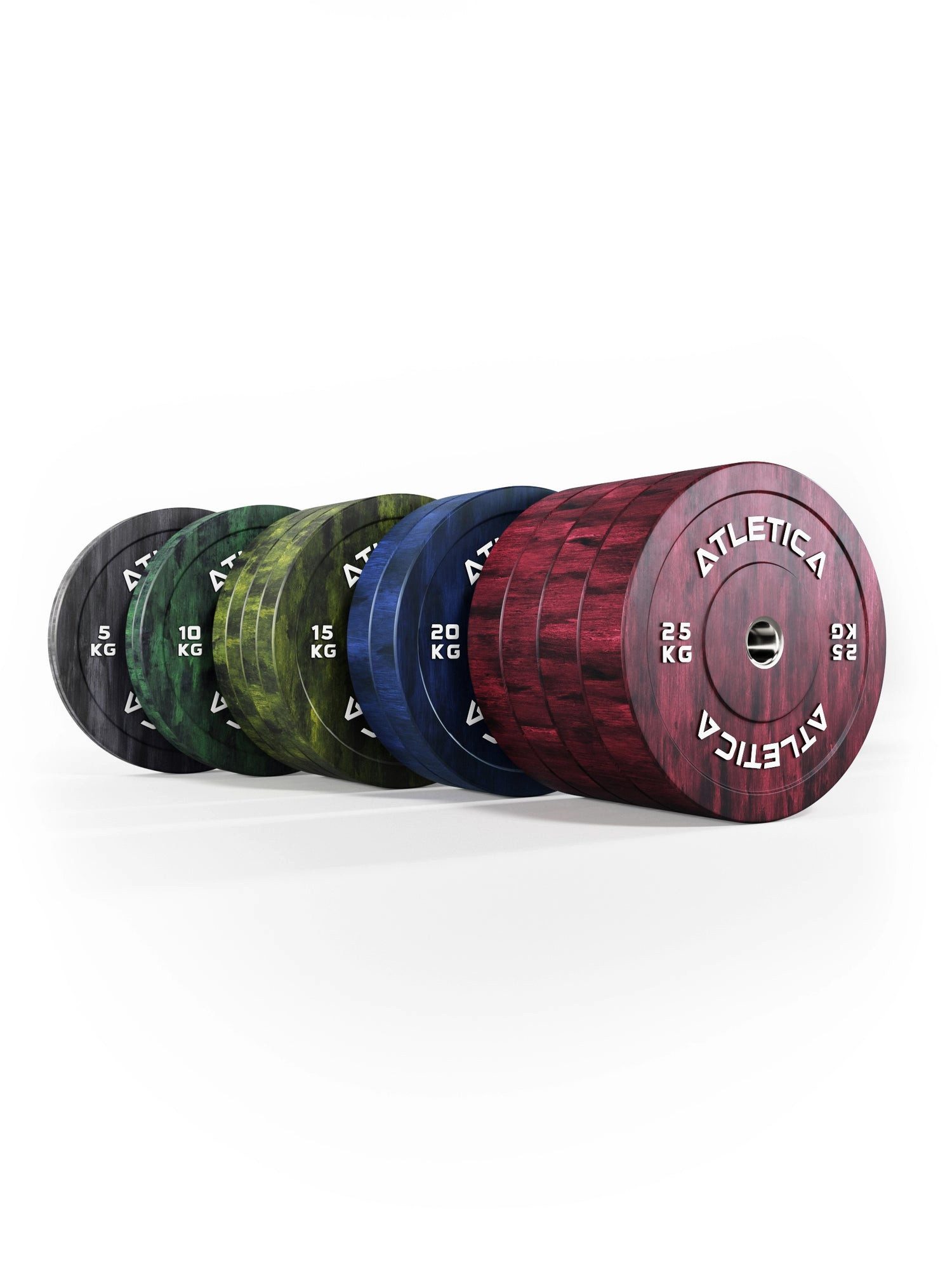 ATLETICA Hantelscheiben Fusion Bumper Plates SET, 230kg, 230 kg